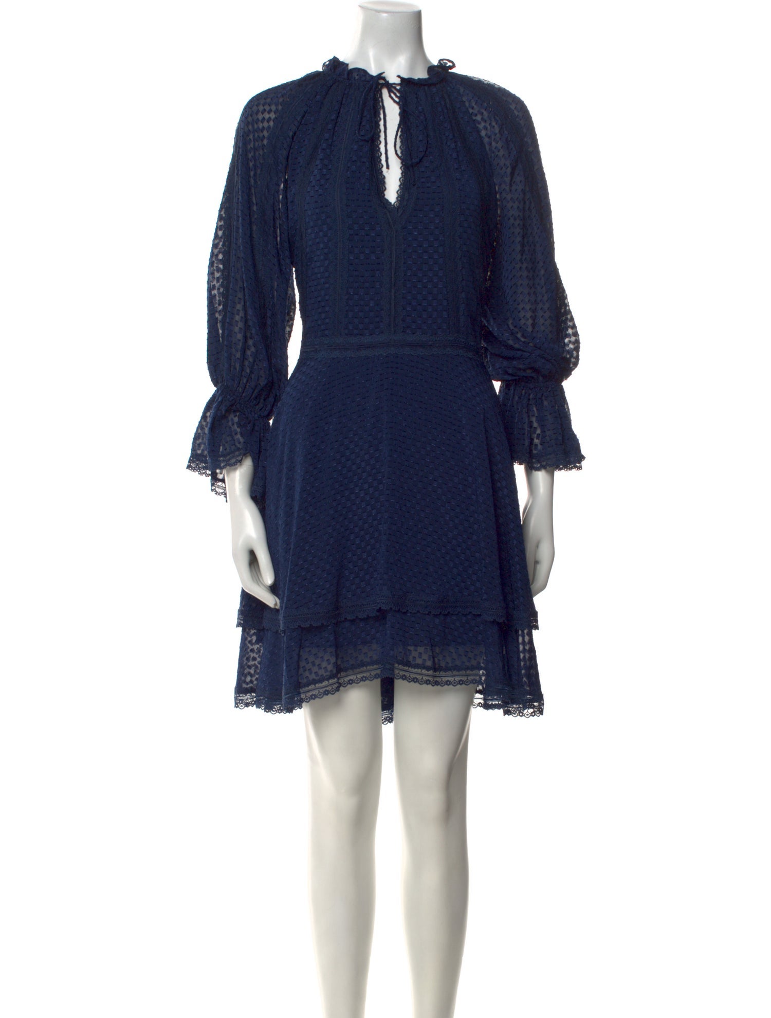 Alice + Olivia Crew Neck Mini Dress