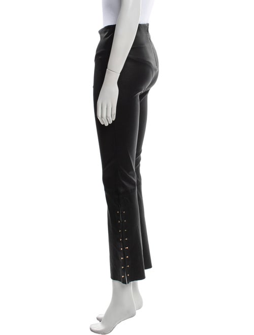 Alice + Olivia Lamb Leather Straight Leg Pants