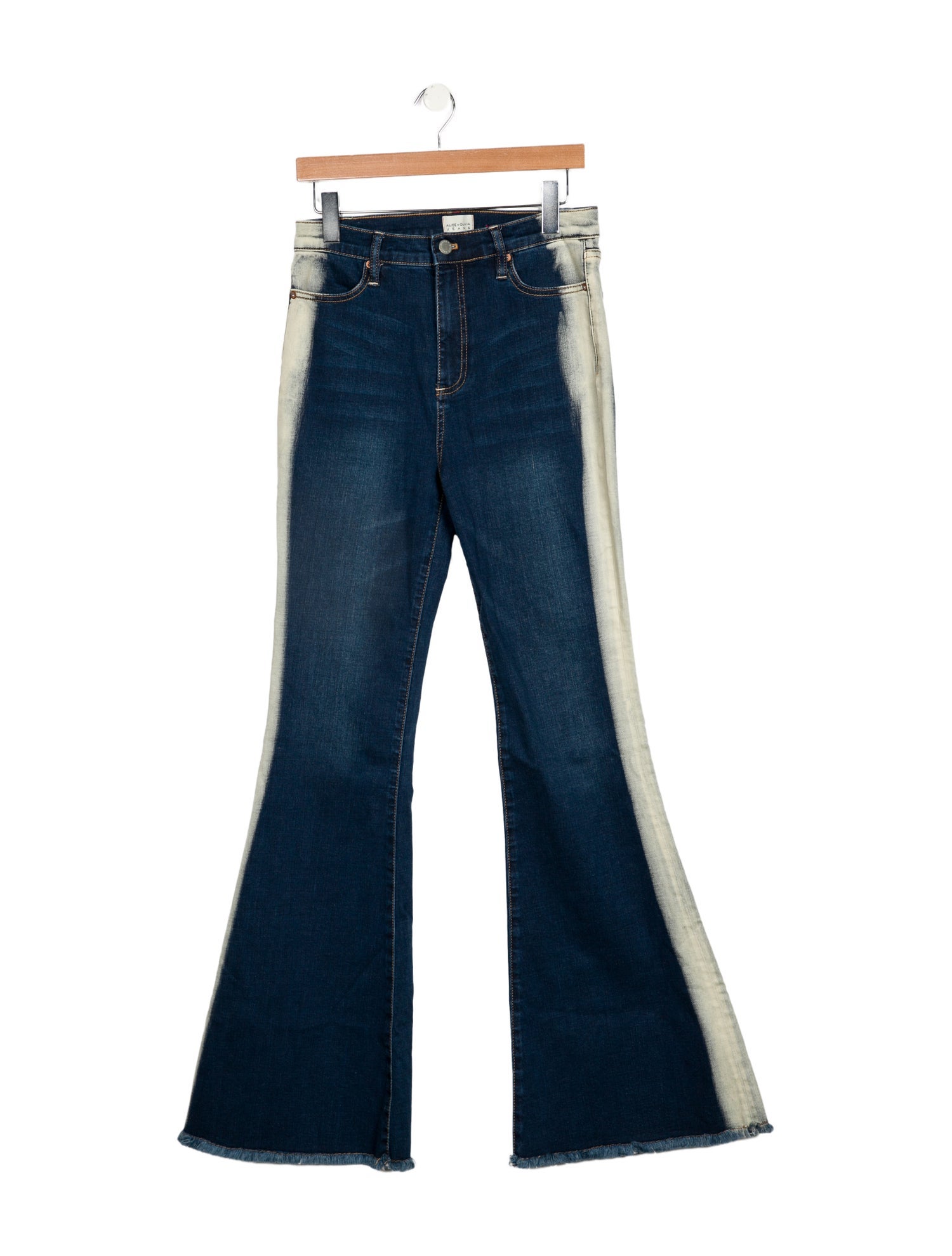 Alice + Olivia High-Rise Straight Leg Jeans