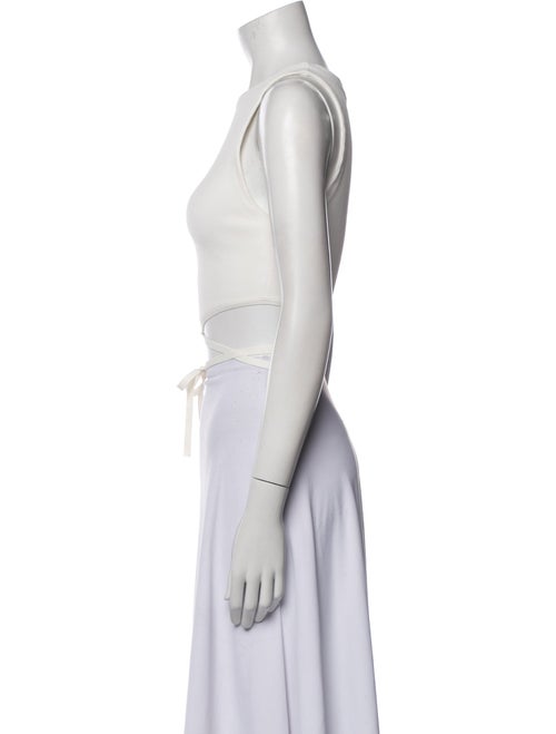 Alice + Olivia Square Neckline Sleeveless Crop Top