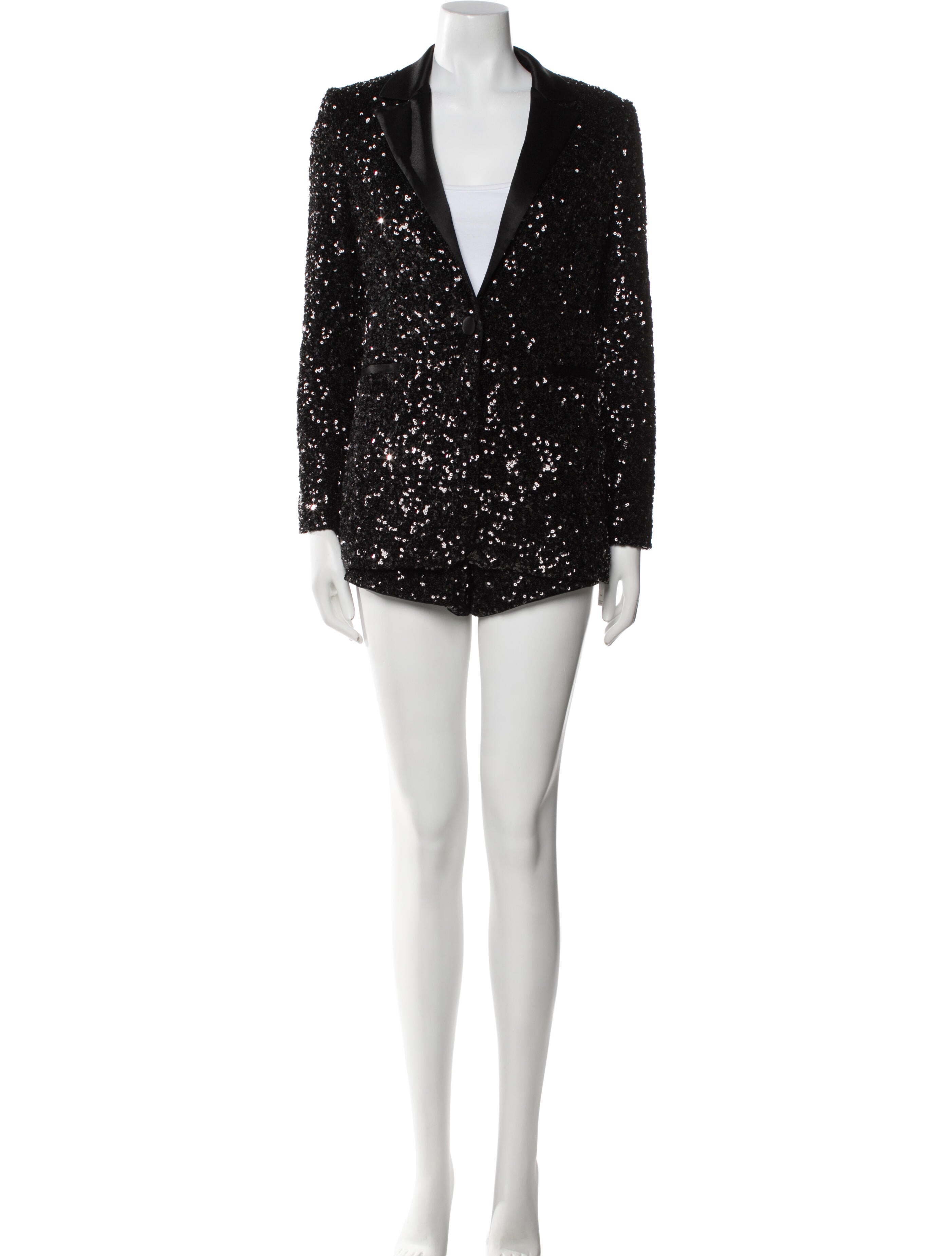 Alice + Olivia Sequin Patterned Short Set w/ Tags