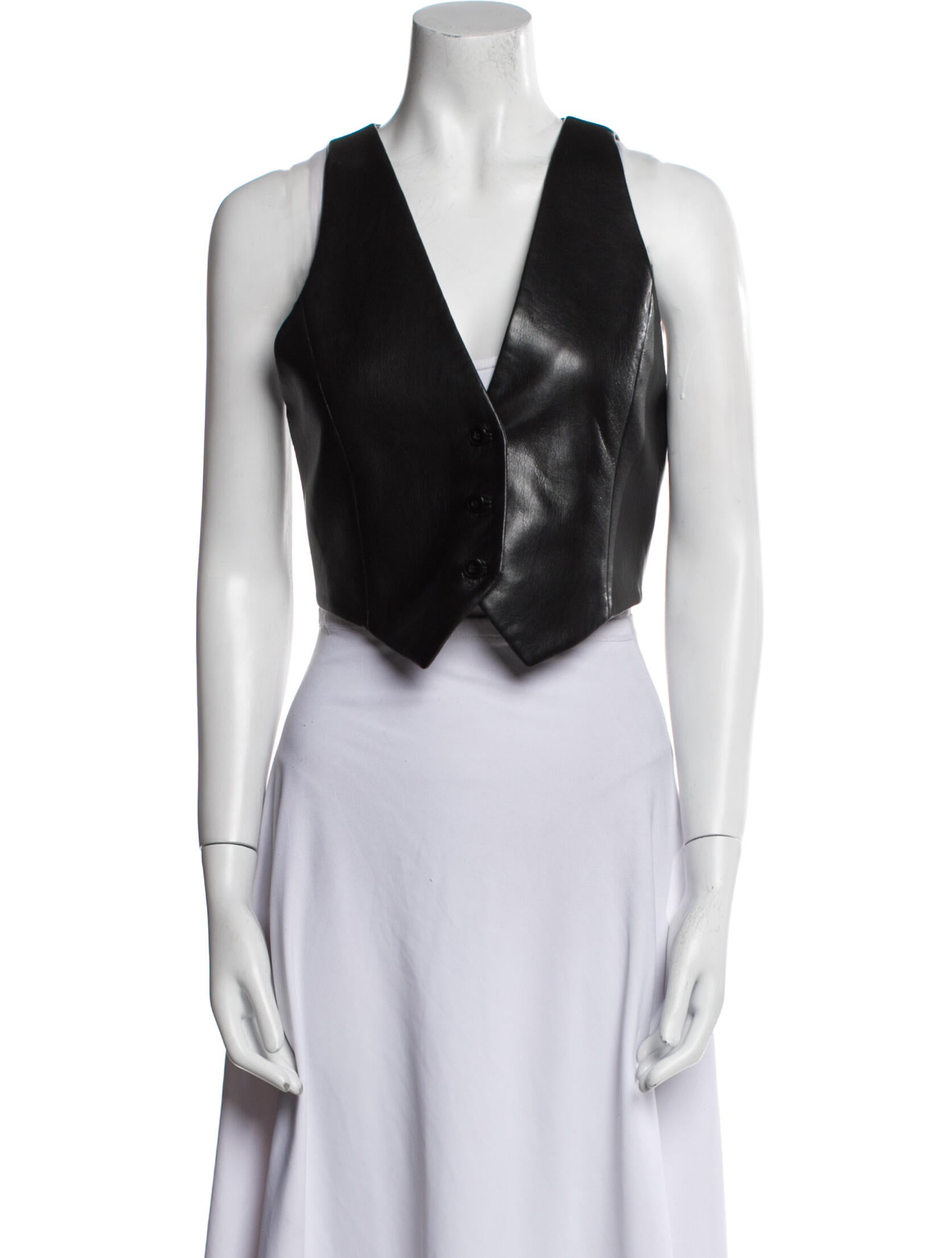 Alice + Olivia Faux Leather Down Jacket w/ Tags