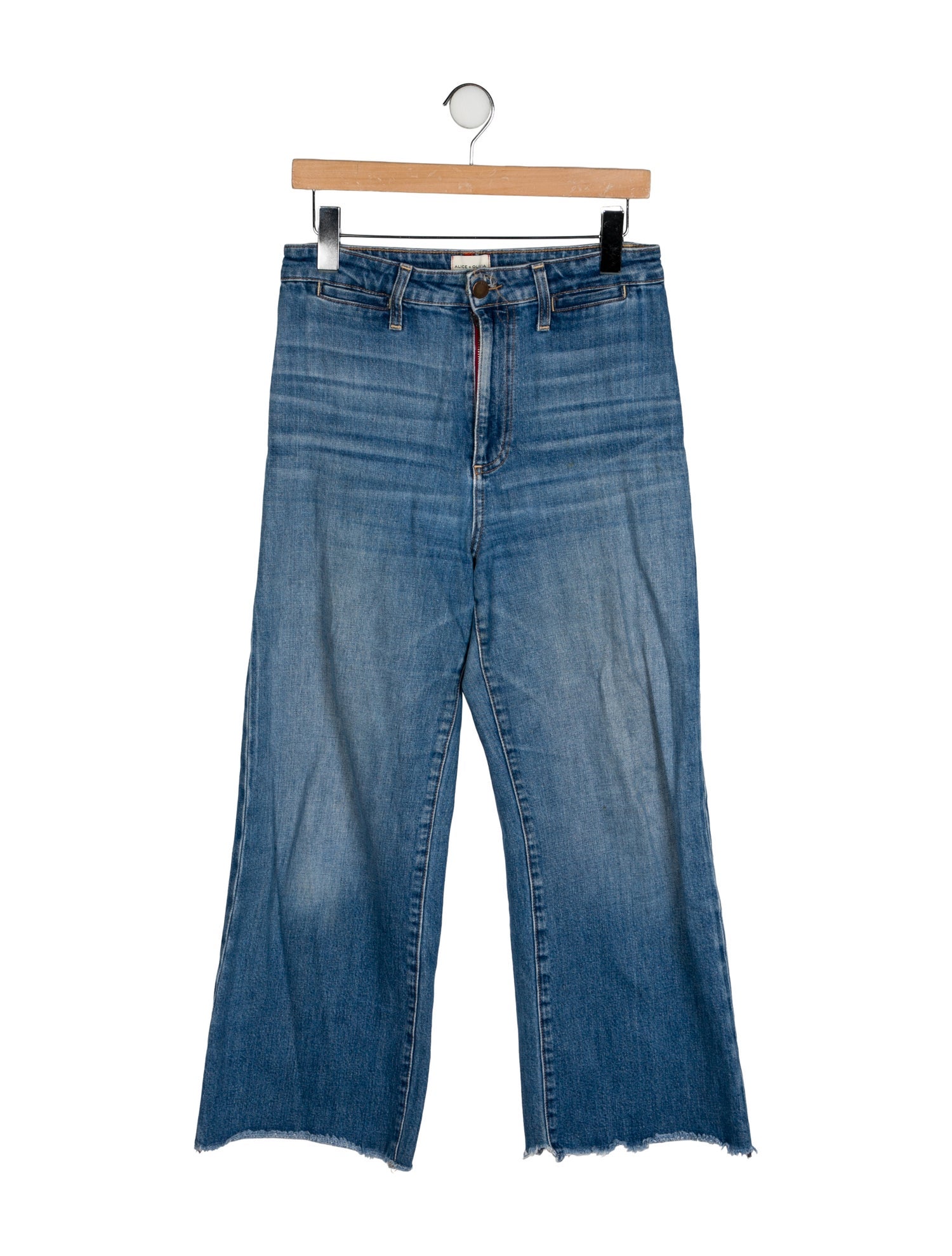 Alice + Olivia High-Rise Wide Leg Jeans