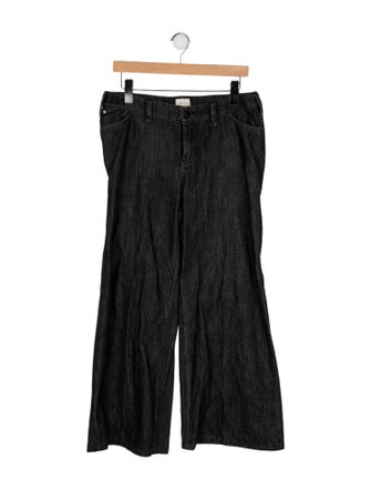 Alice + Olivia Mid-Rise Wide Leg Jeans