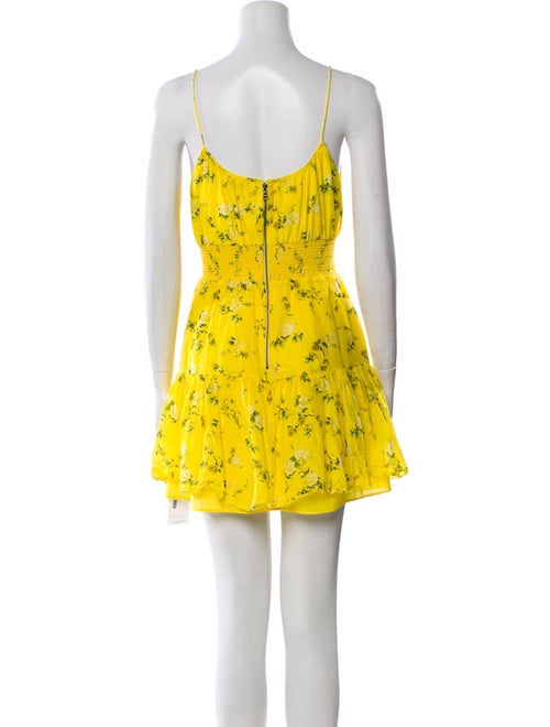 Alice + Olivia Floral Print Mini Dress