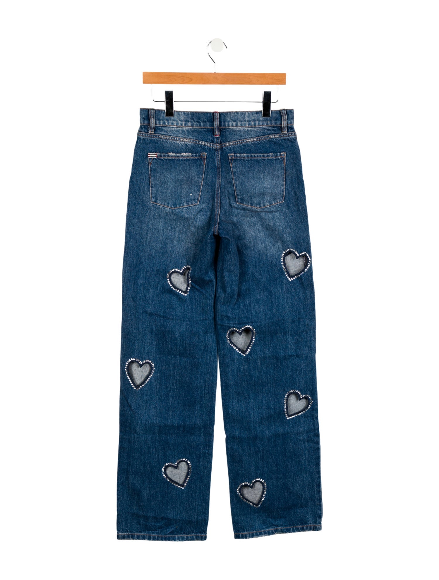 Alice + Olivia Mid-Rise Wide Leg Jeans