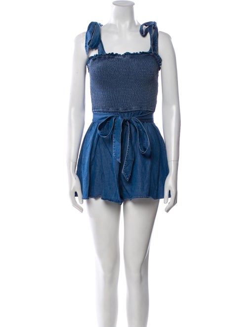 Alice + Olivia Square Neckline Romper