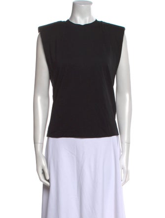 Alice + Olivia Crew Neck Sleeveless Top