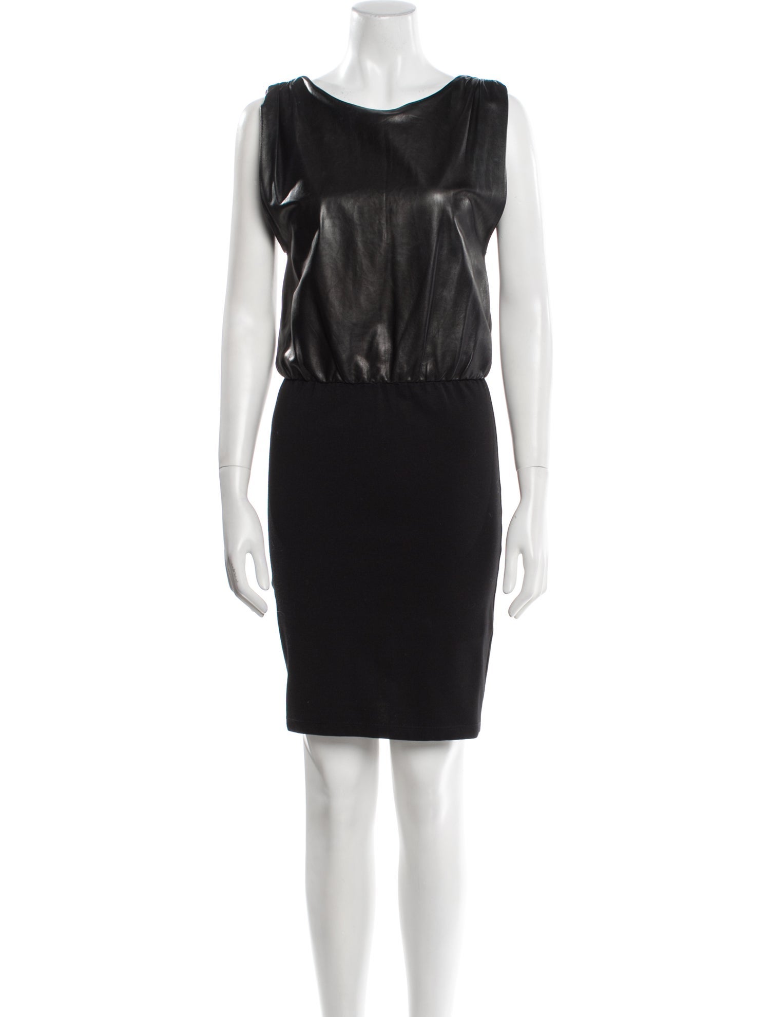 Alice + Olivia Leather Mini Dress