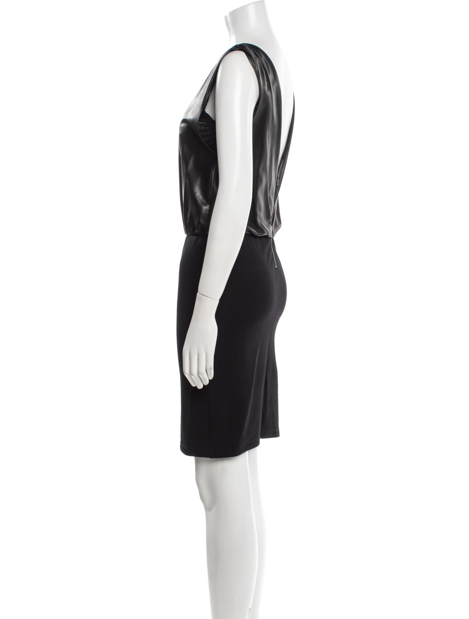 Alice + Olivia Leather Mini Dress