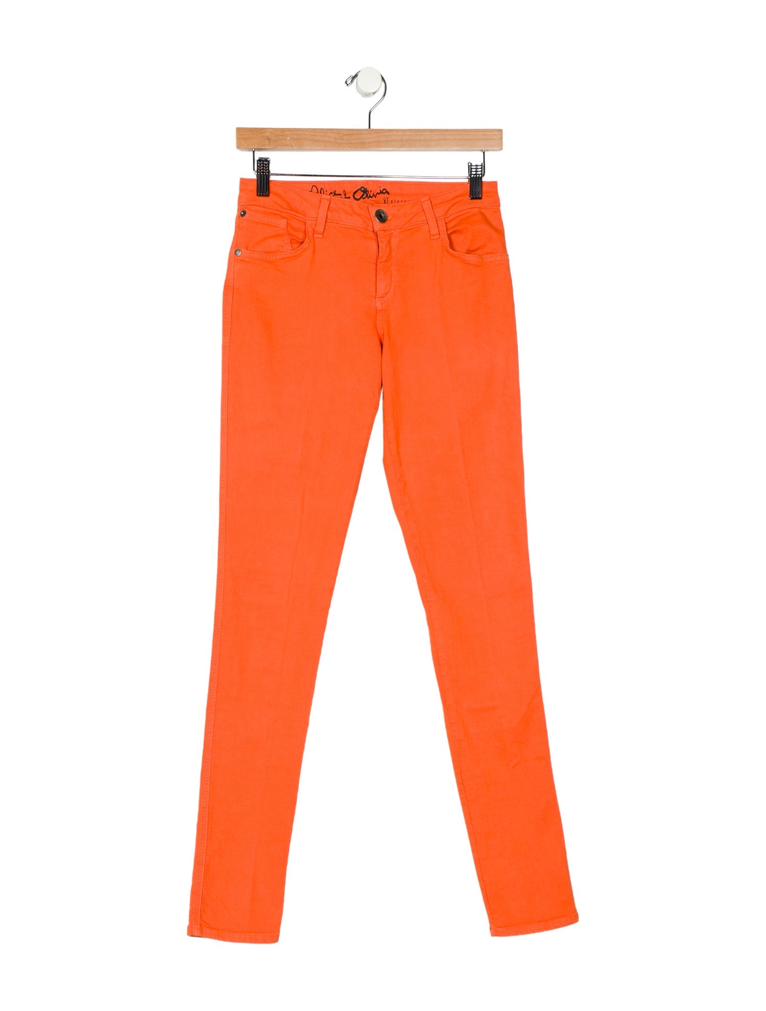Alice + Olivia Mid-Rise Skinny Leg Jeans