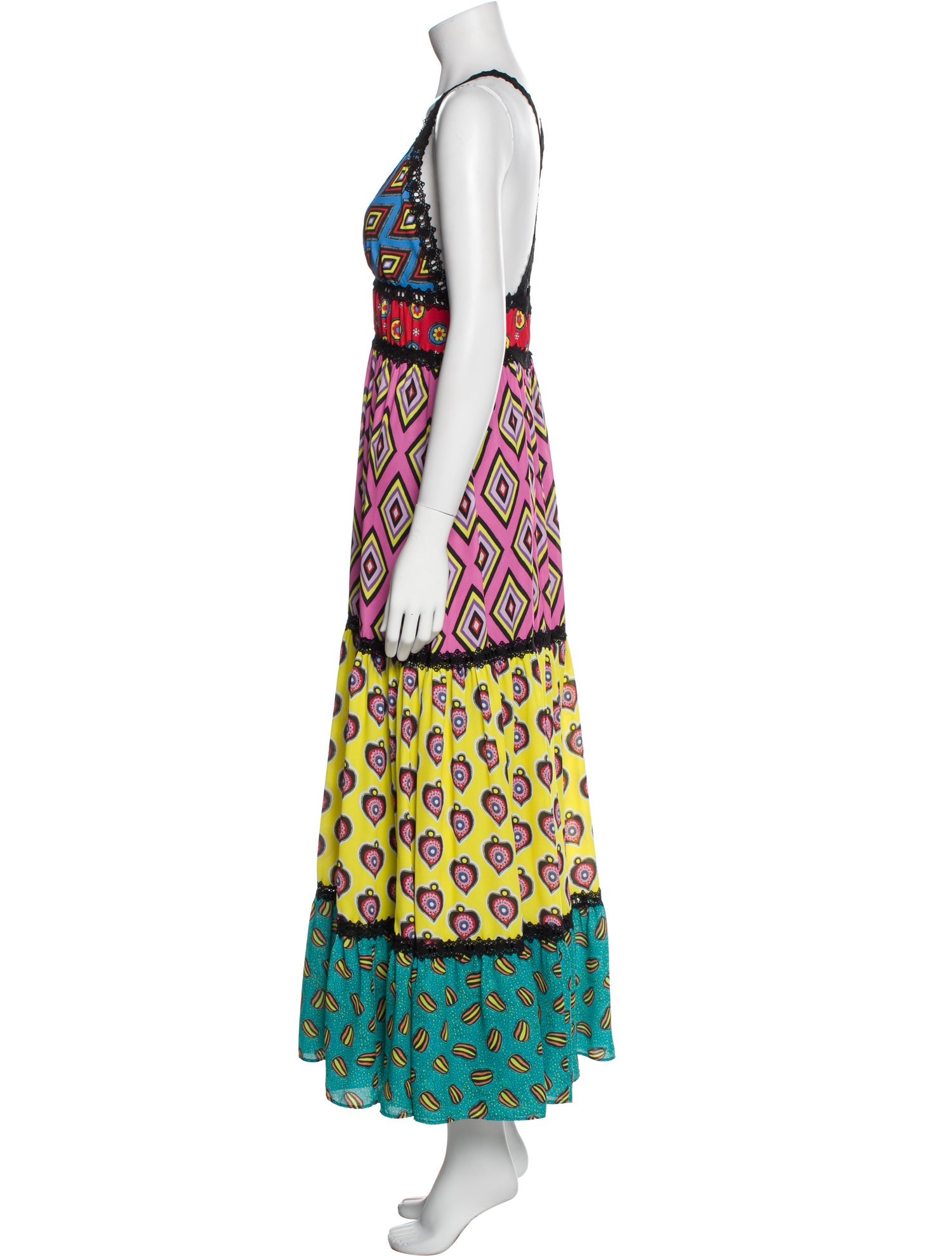 Alice + Olivia Printed Long Dress