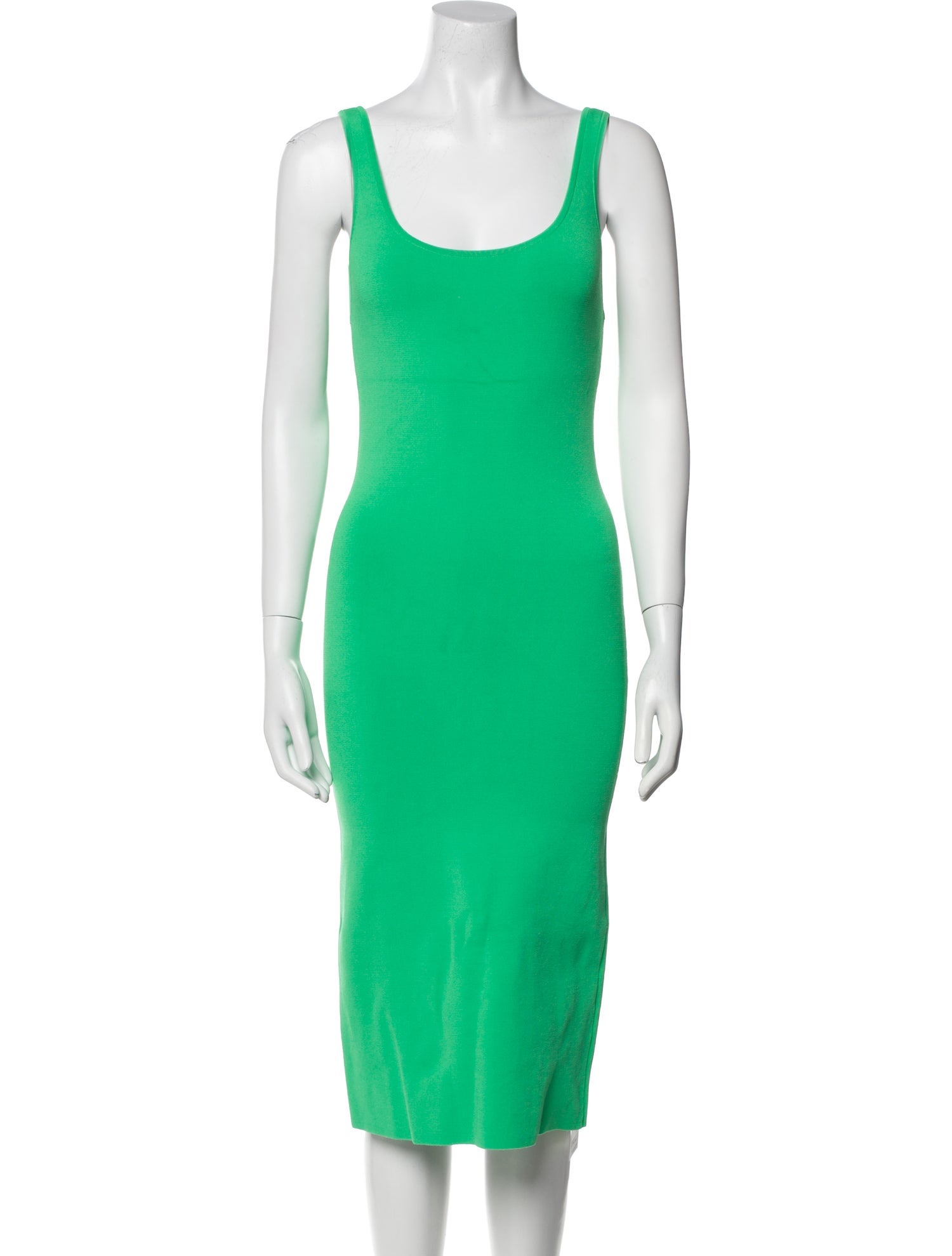 Alice + Olivia Scoop Neck Midi Length Dress