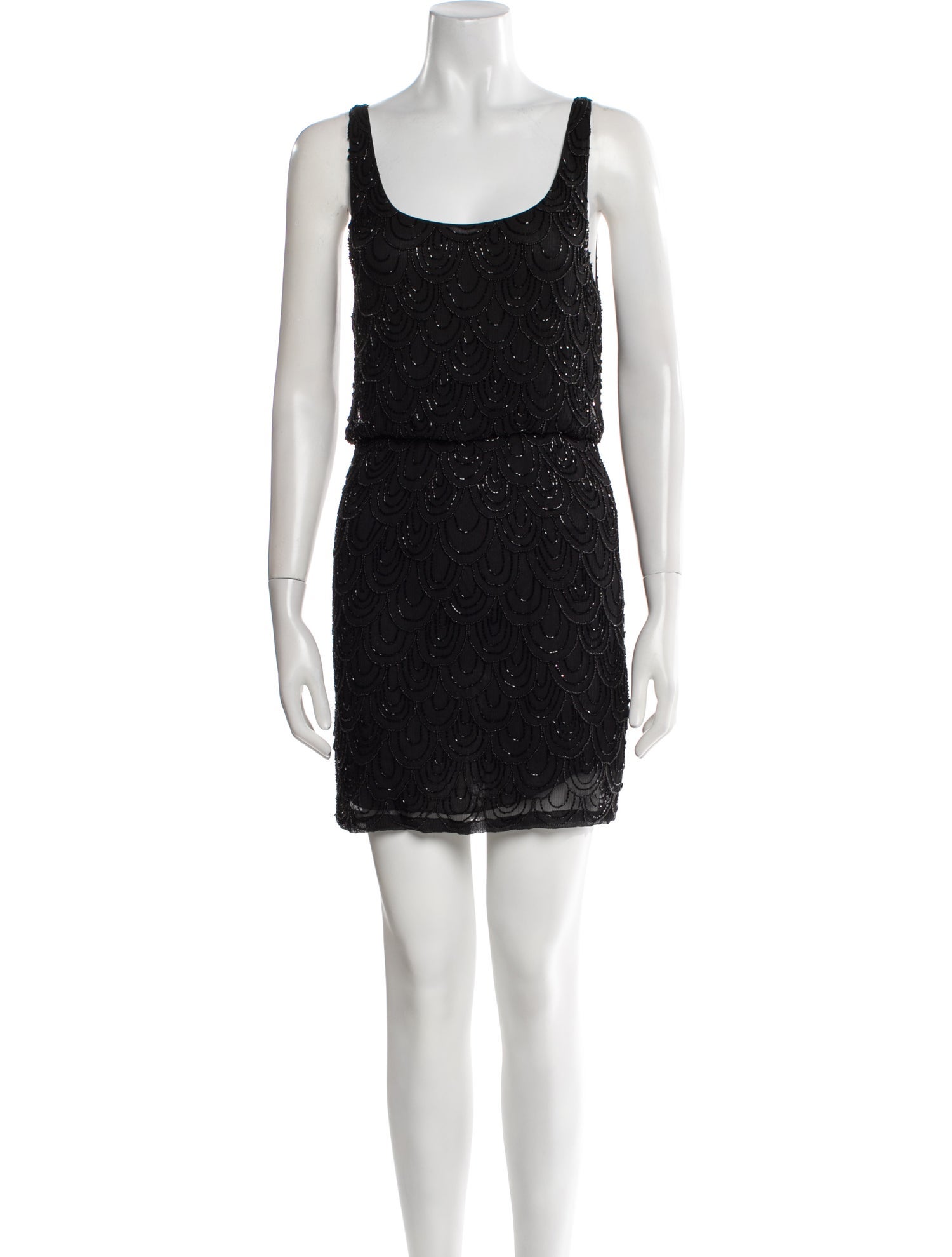 Alice + Olivia Scoop Neck Mini Dress