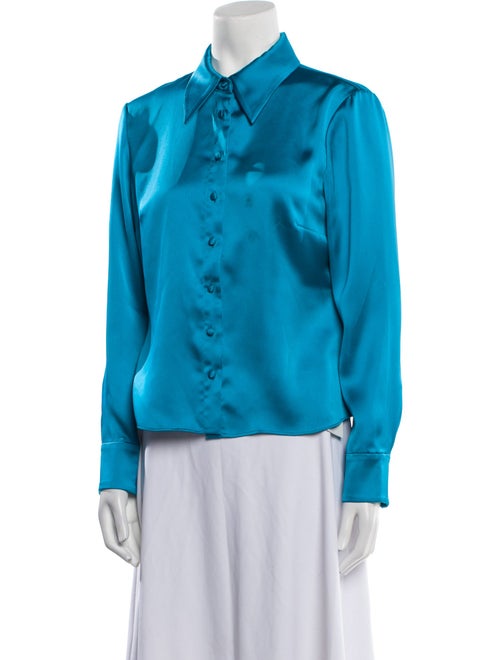 Alice + Olivia Long Sleeve Button-Up Top