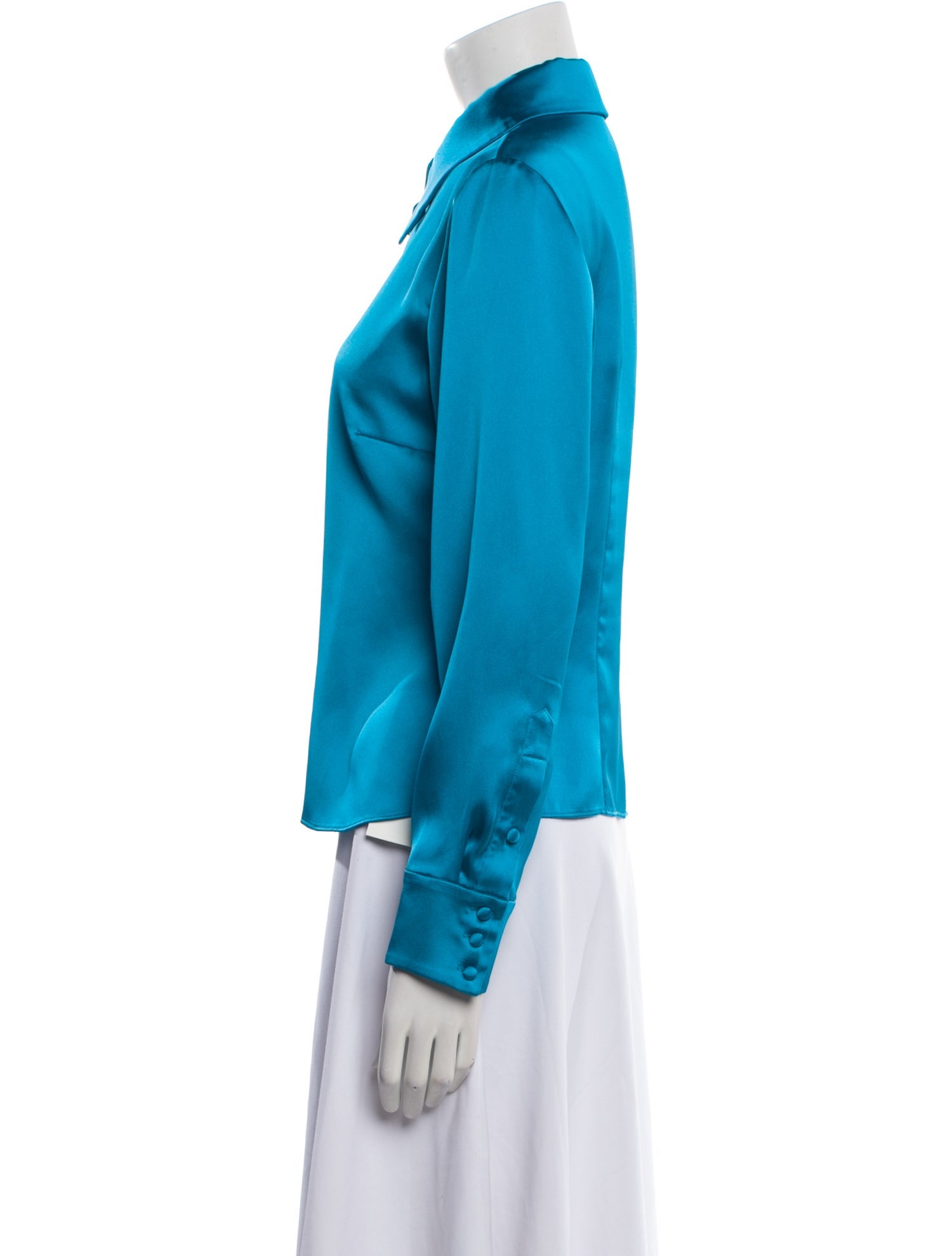 Alice + Olivia Long Sleeve Button-Up Top