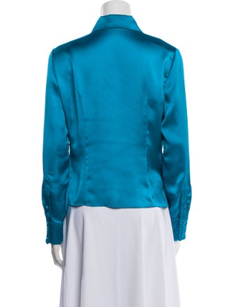 Alice + Olivia Long Sleeve Button-Up Top