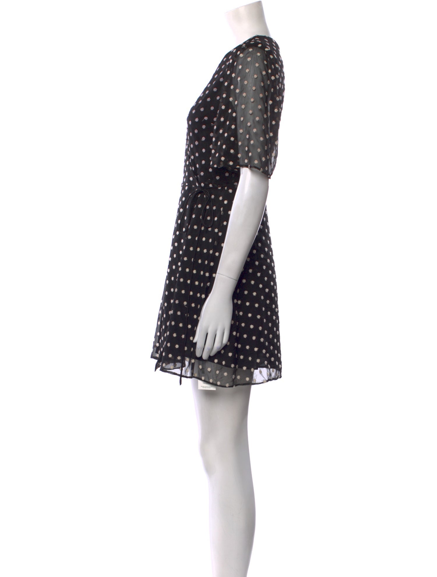 Alice + Olivia Polka Dot Print Mini Dress