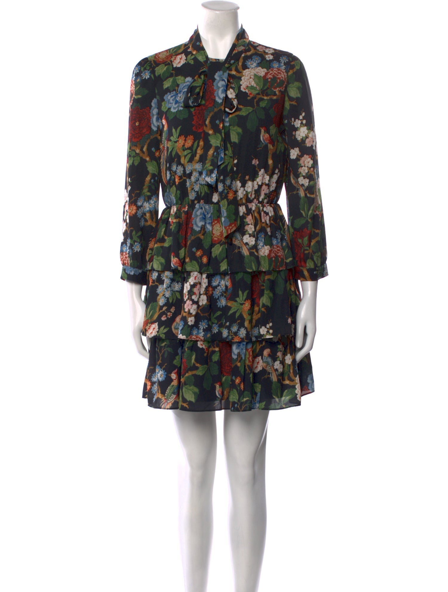 Alice + Olivia Floral Print Mini Dress