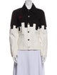 Alice + Olivia Colorblock Pattern Denim Jacket