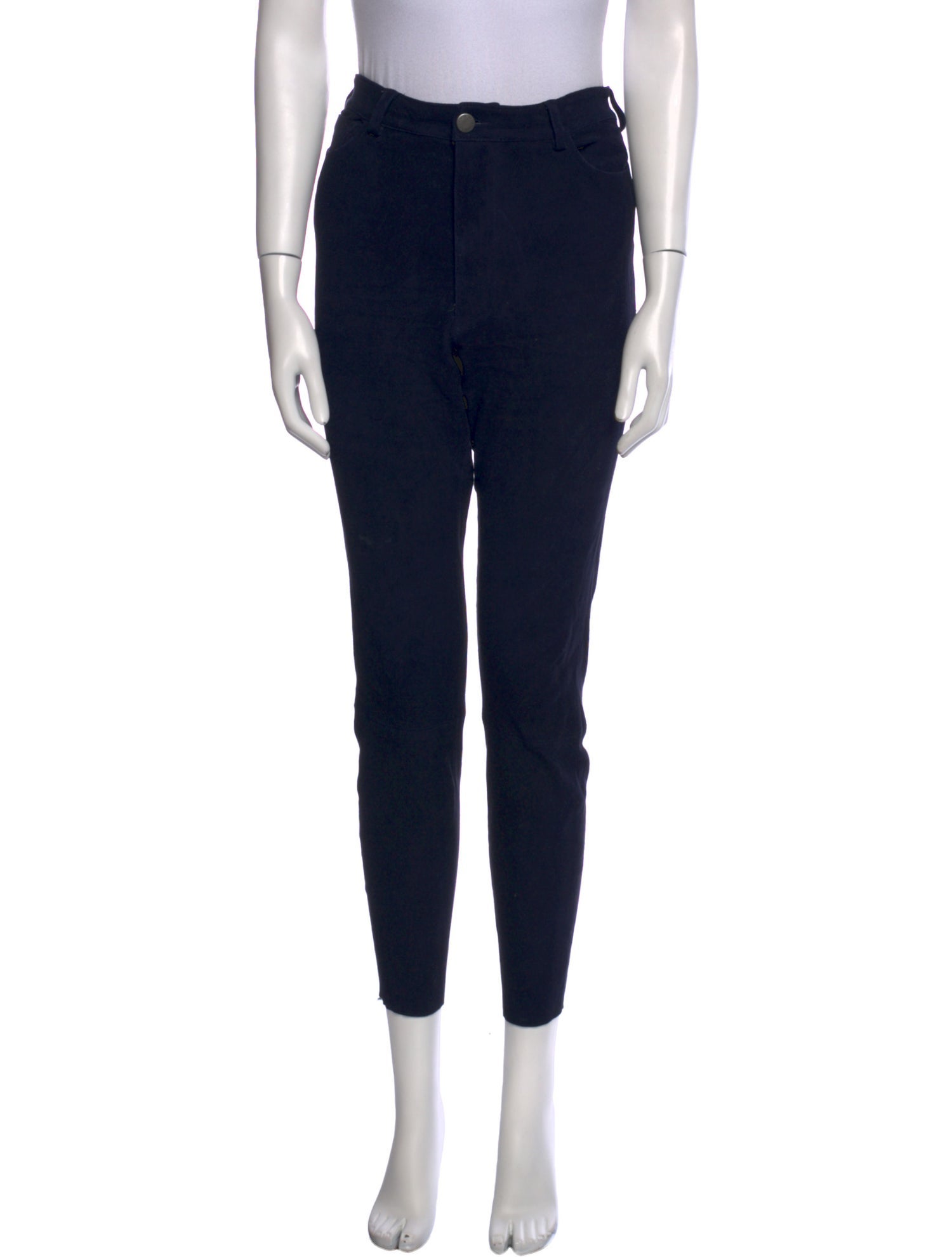 Alice + Olivia Lambskin Skinny Leg Pants