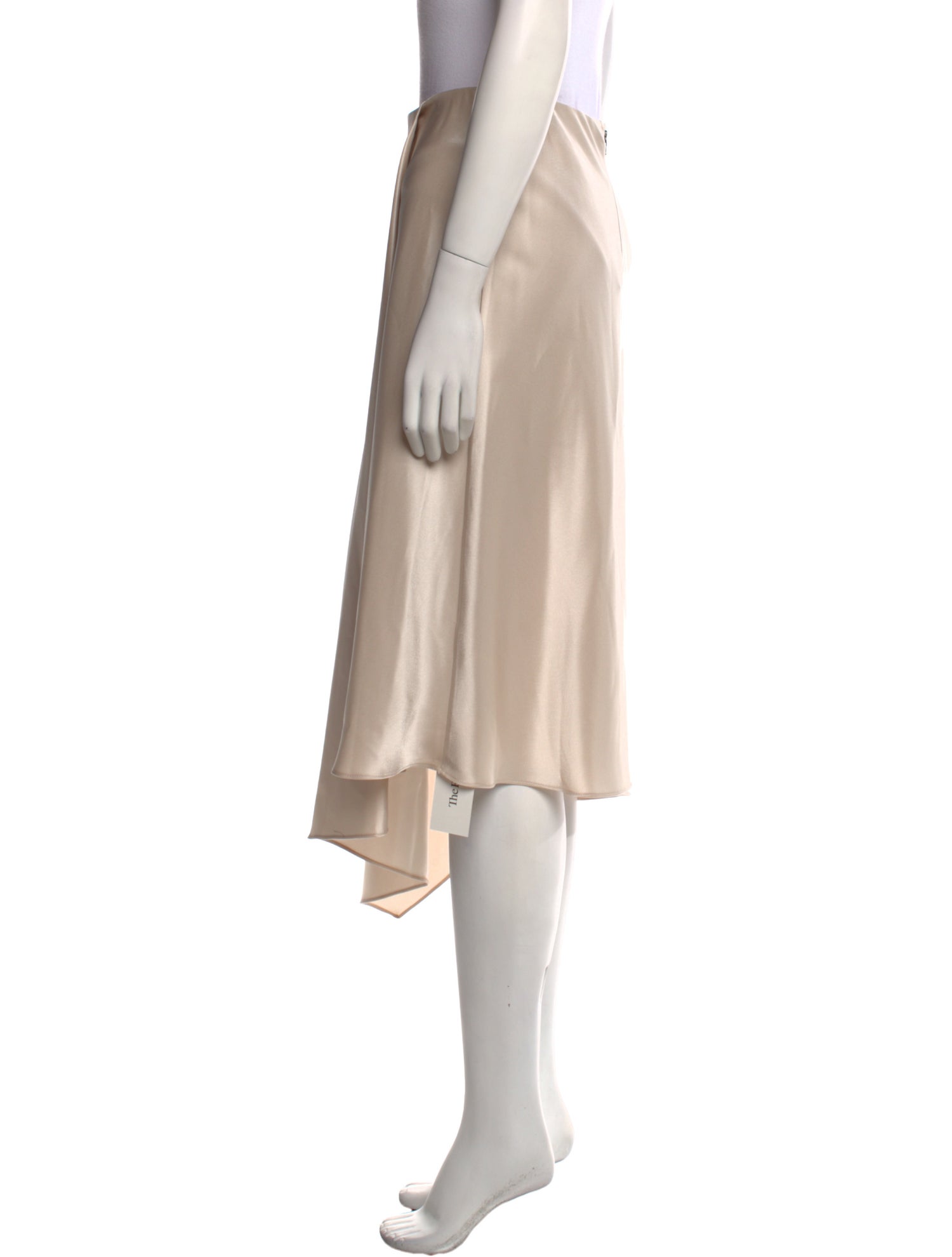 Alice + Olivia Satin Knee-Length Skirt