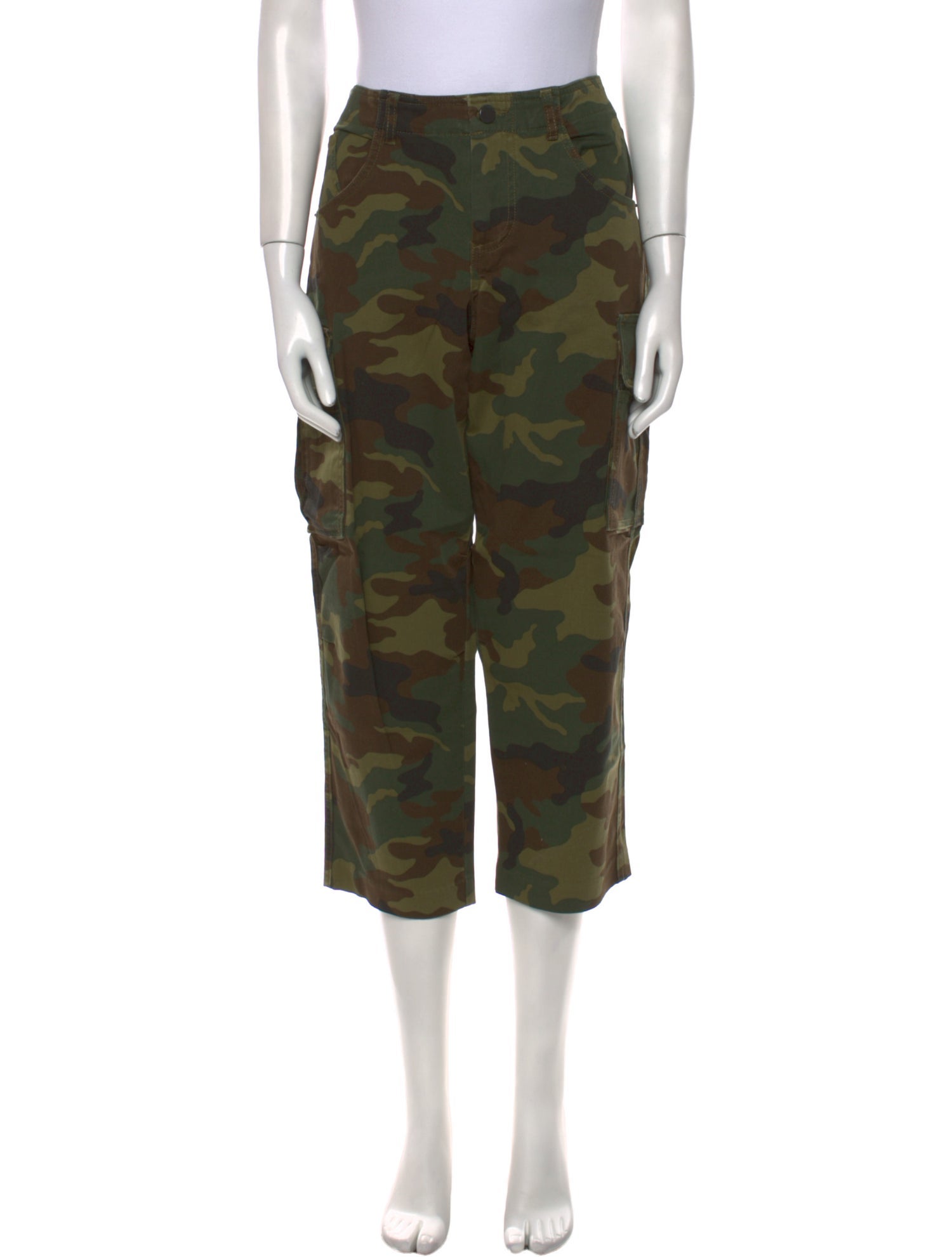 Alice + Olivia Camouflage Print Straight Leg Pants w/ Tags
