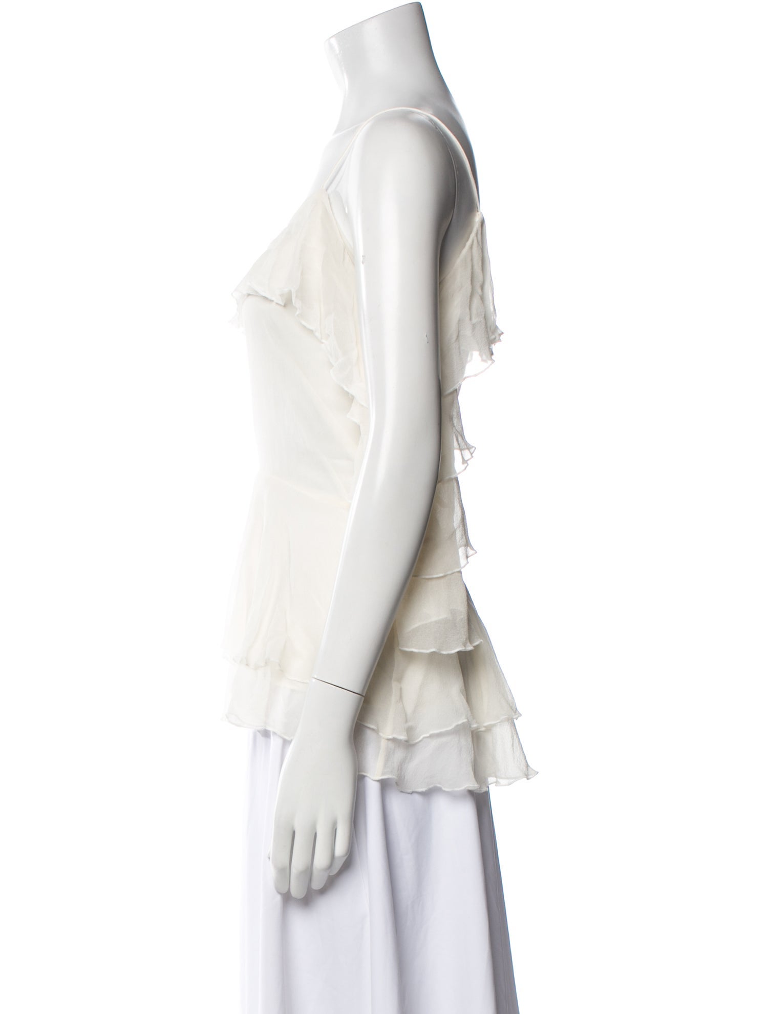 Alice + Olivia Square Neckline Sleeveless Blouse