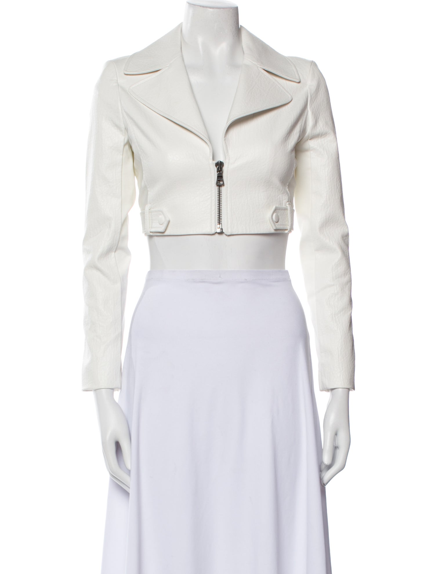 Alice + Olivia Faux Leather Bolero