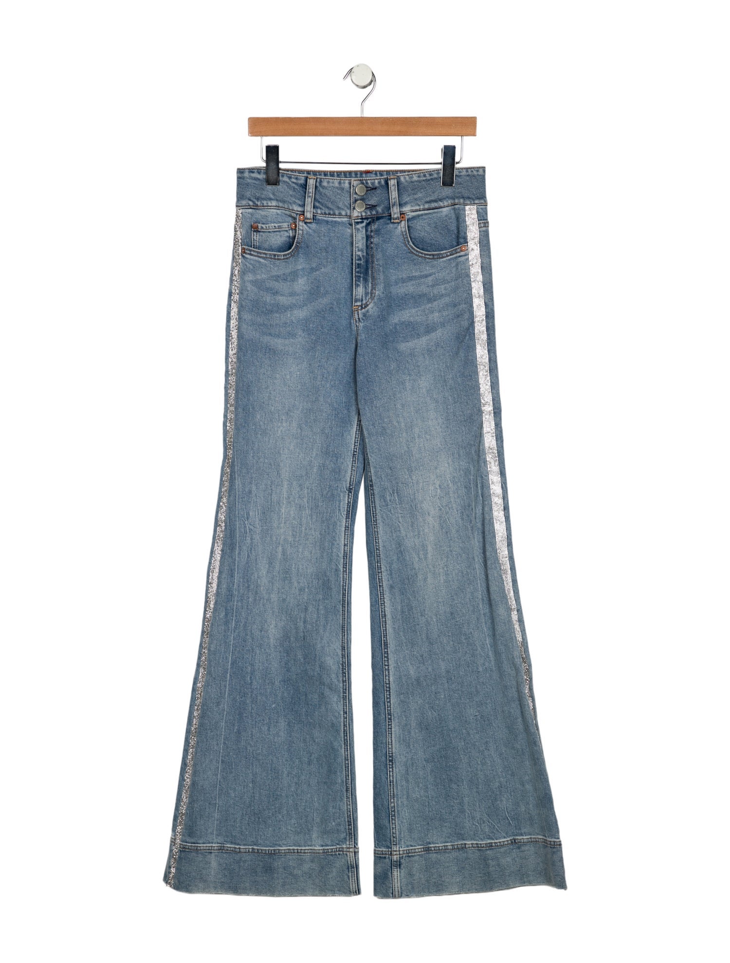 Alice + Olivia High-Rise Wide Leg Jeans