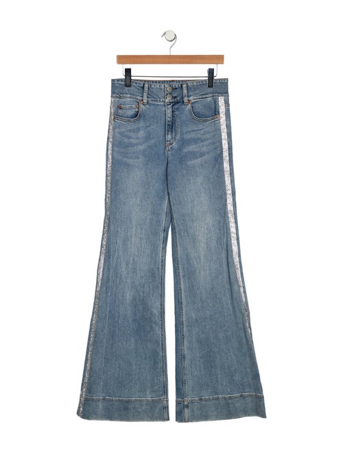 Alice + Olivia High-Rise Wide Leg Jeans