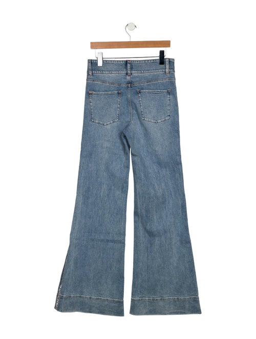 Alice + Olivia High-Rise Wide Leg Jeans
