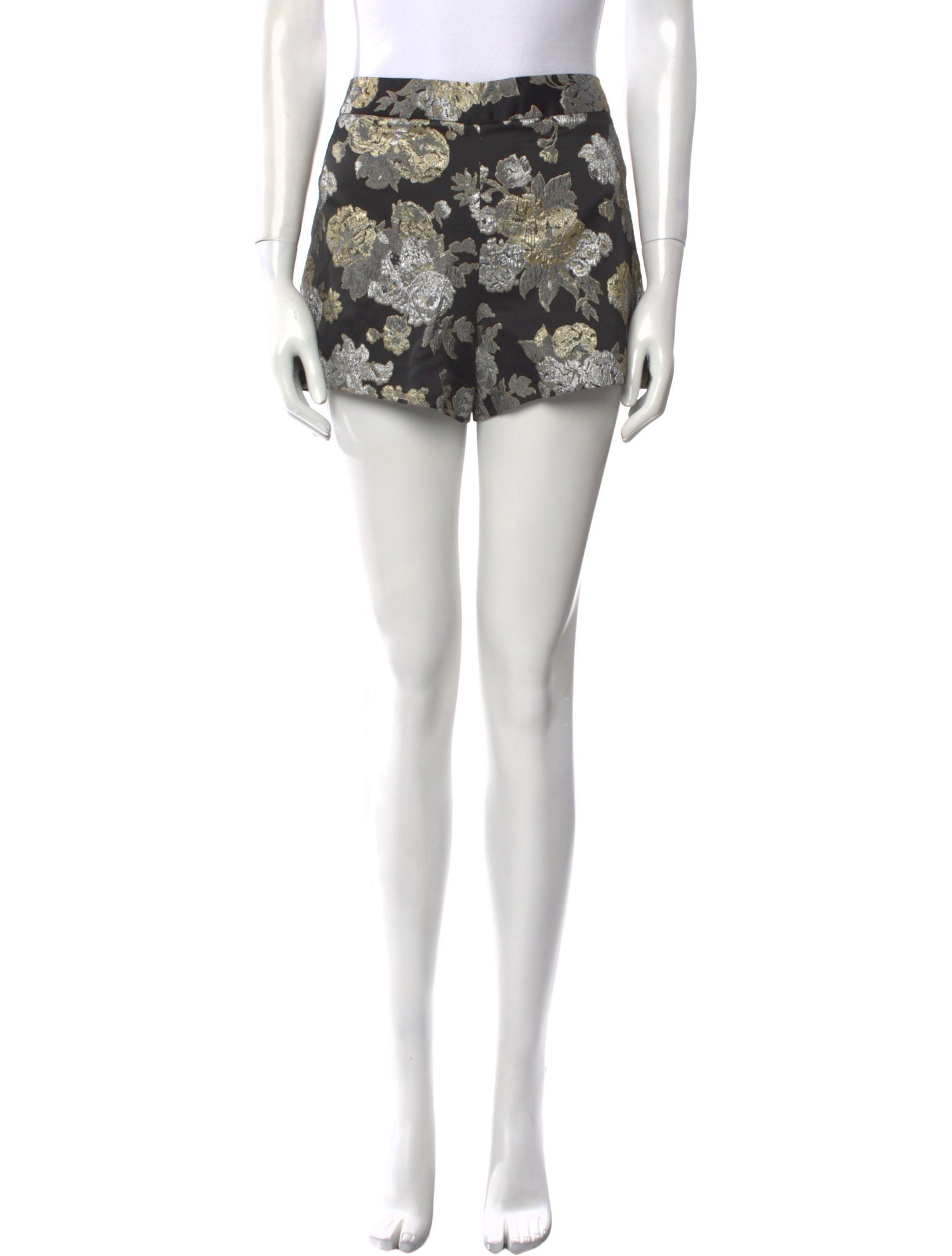 Alice + Olivia Floral Print Mini Shorts