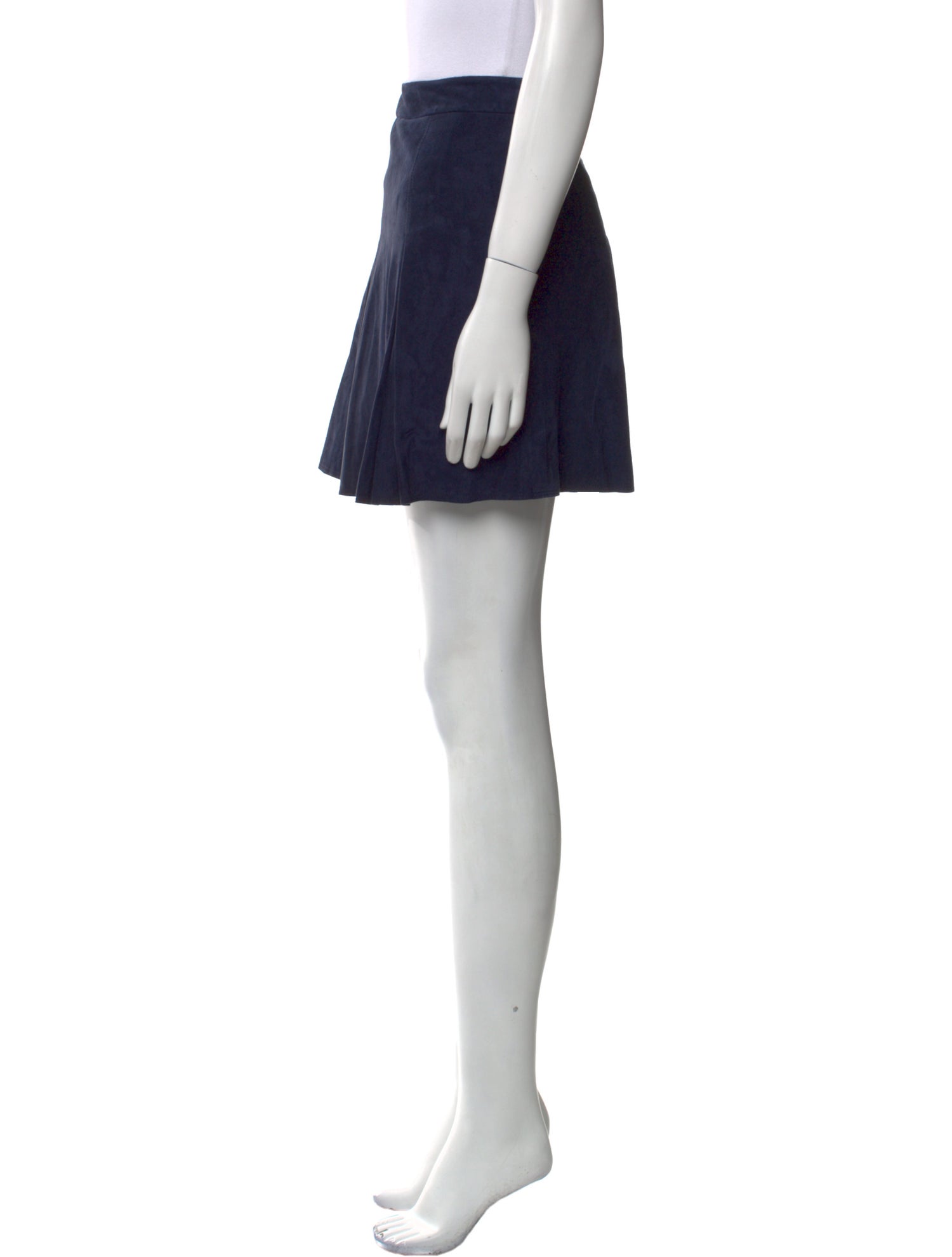 Alice + Olivia Lamb Leather Mini Skirt