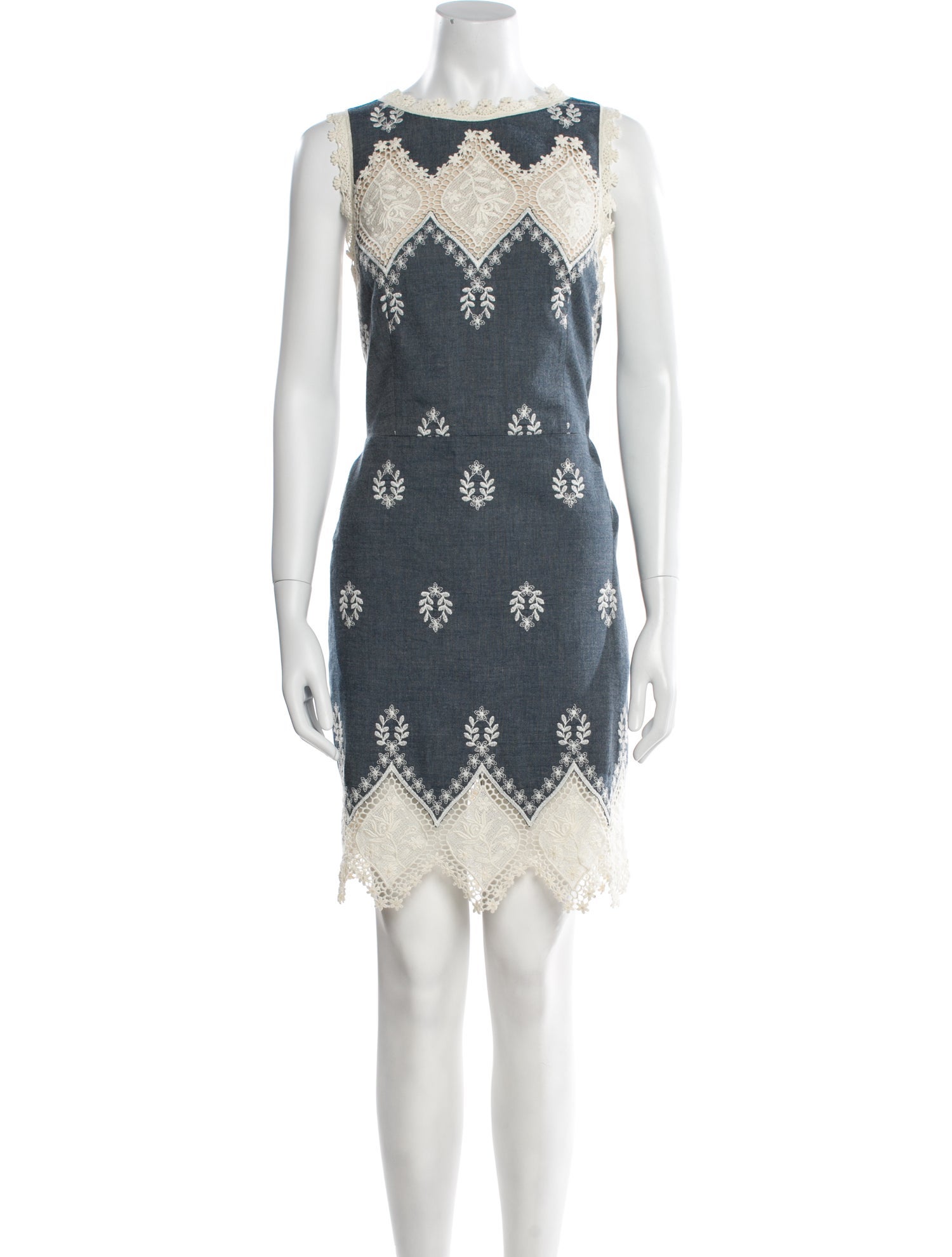 Alice + Olivia Lace Pattern Mini Dress
