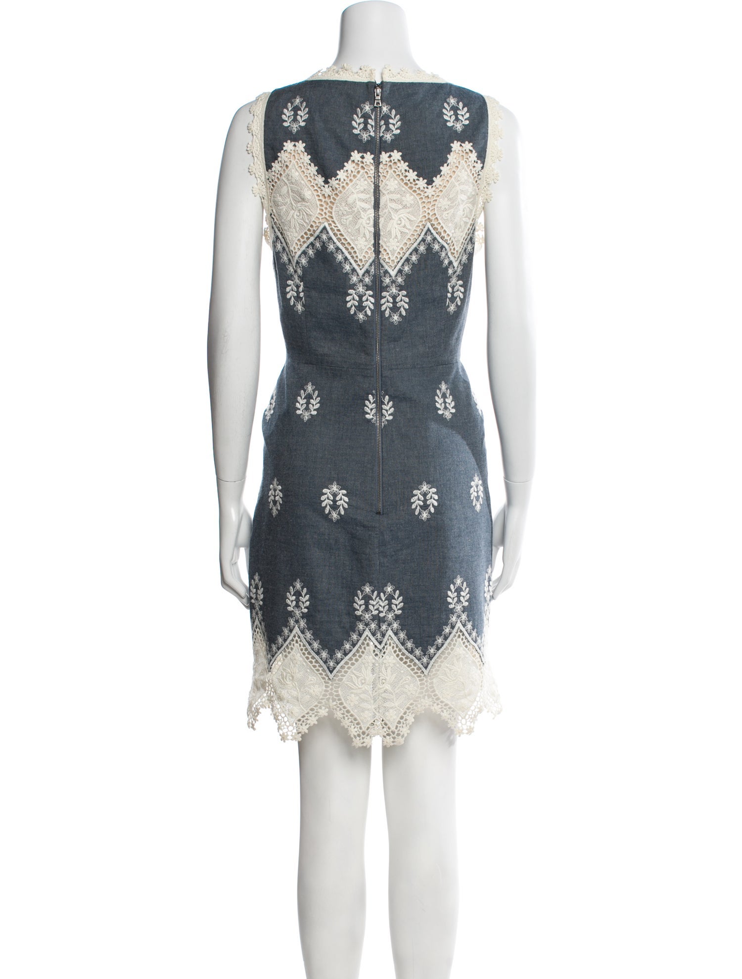Alice + Olivia Lace Pattern Mini Dress