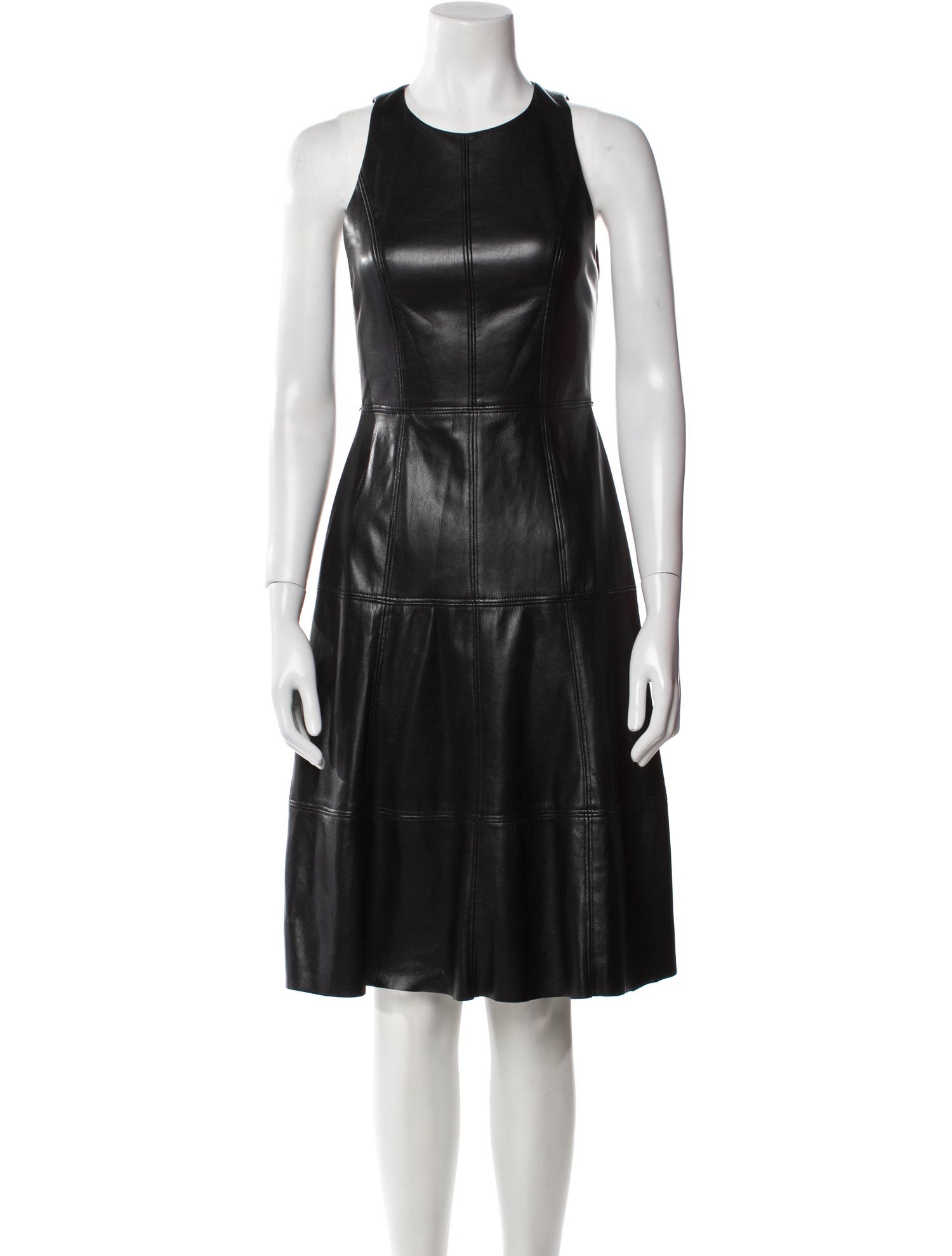 Alice + Olivia Crew Neck Knee-Length Dress