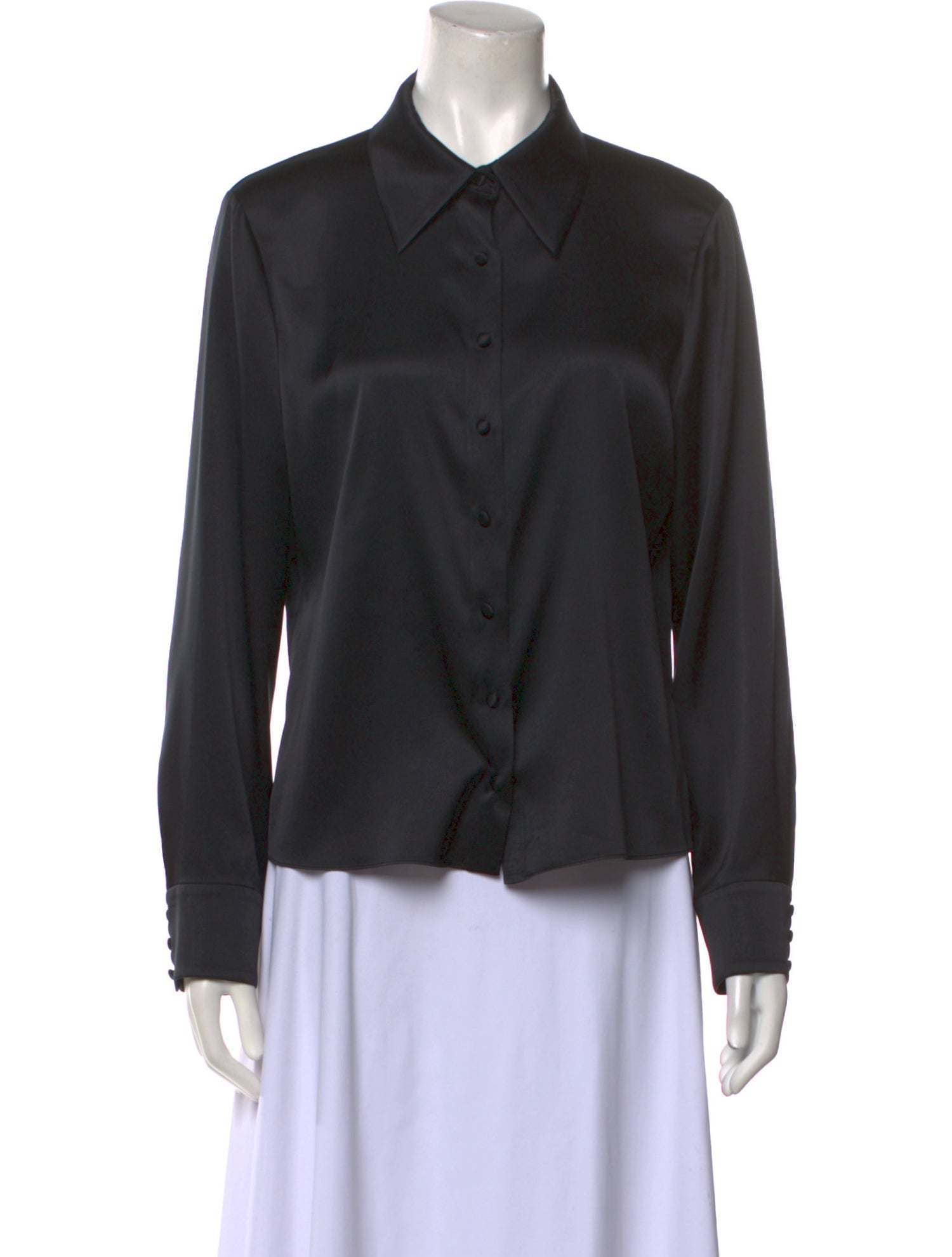 Alice + Olivia Long Sleeve Button-Up Top