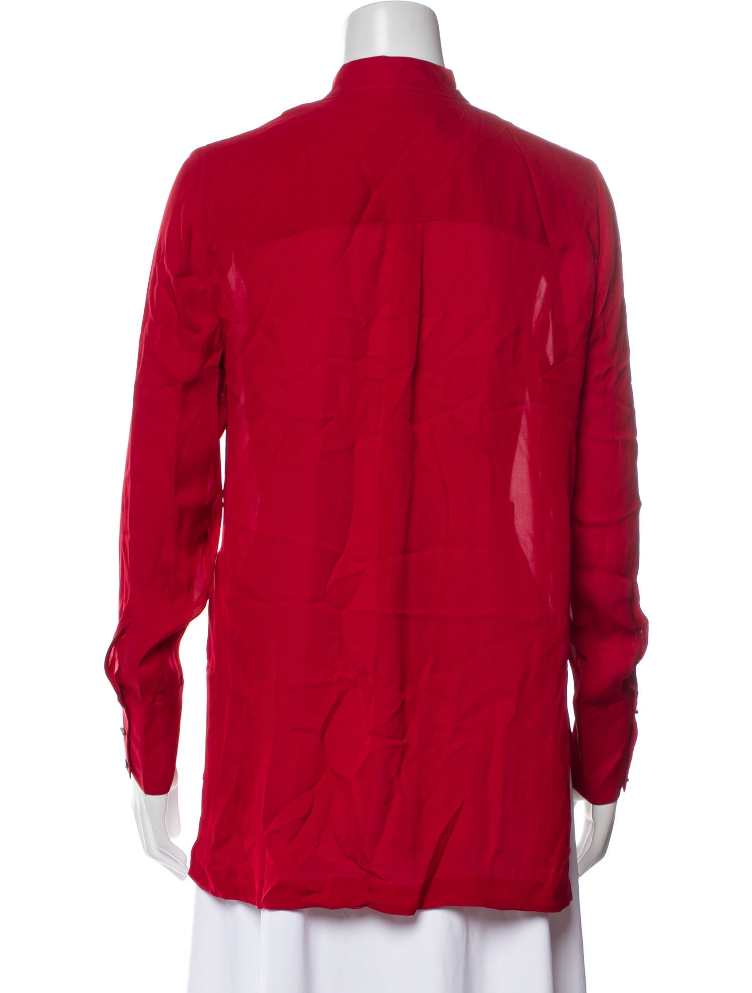 Alice + Olivia Silk V-Neck Blouse