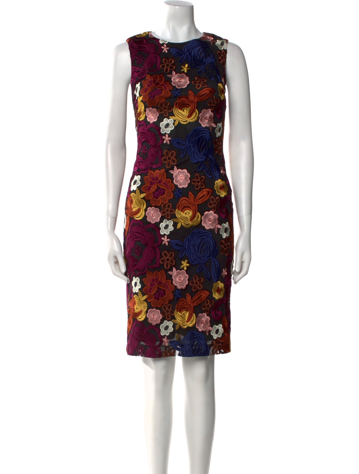 Alice + Olivia Floral Print Knee-Length Dress