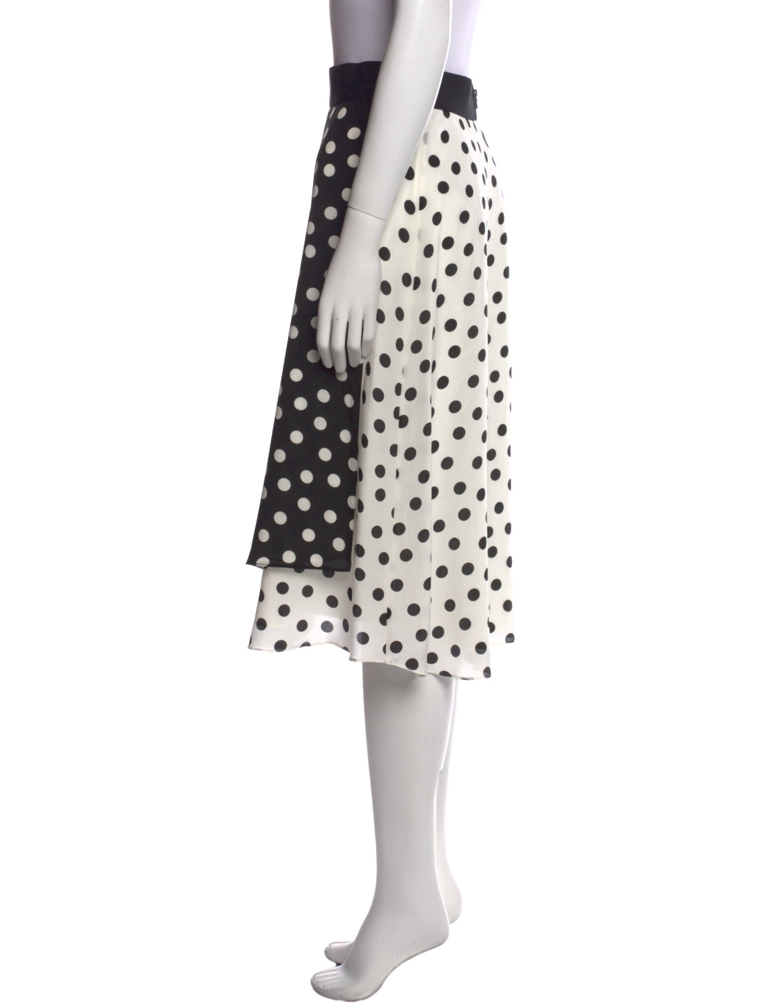 Alice + Olivia Silk Knee-Length Skirt