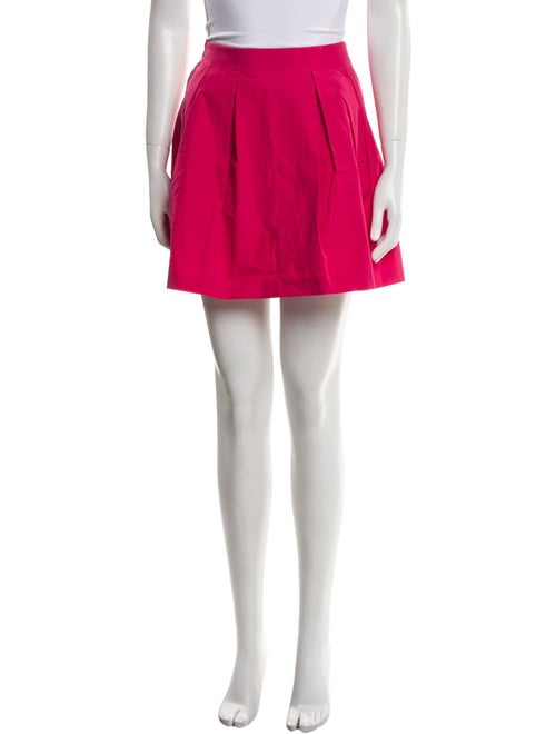 Alice + Olivia Pleated Accents Mini Skirt