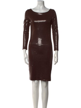 Alice + Olivia Bateau Neckline Knee-Length Dress