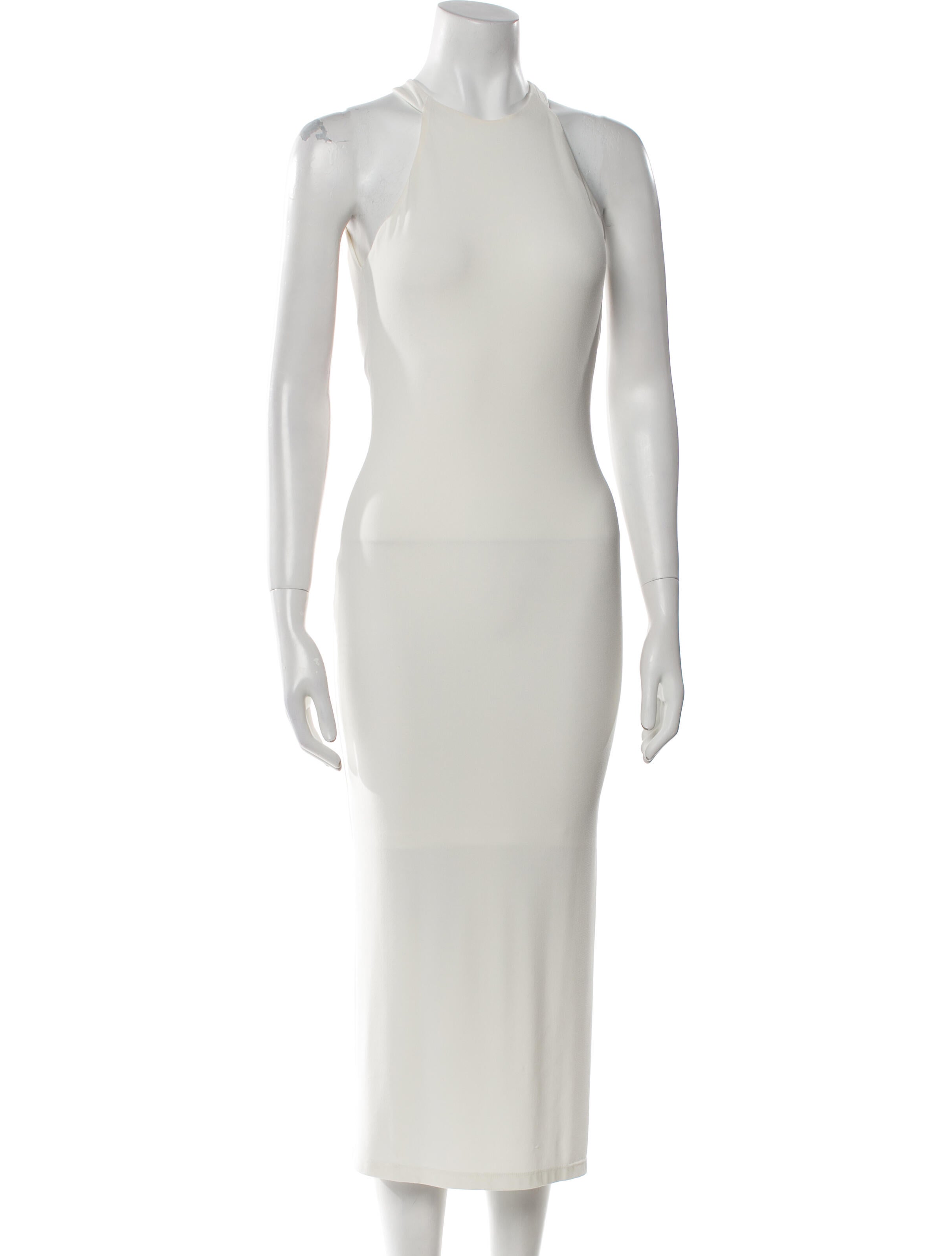 Alice + Olivia Crew Neck Midi Length Dress