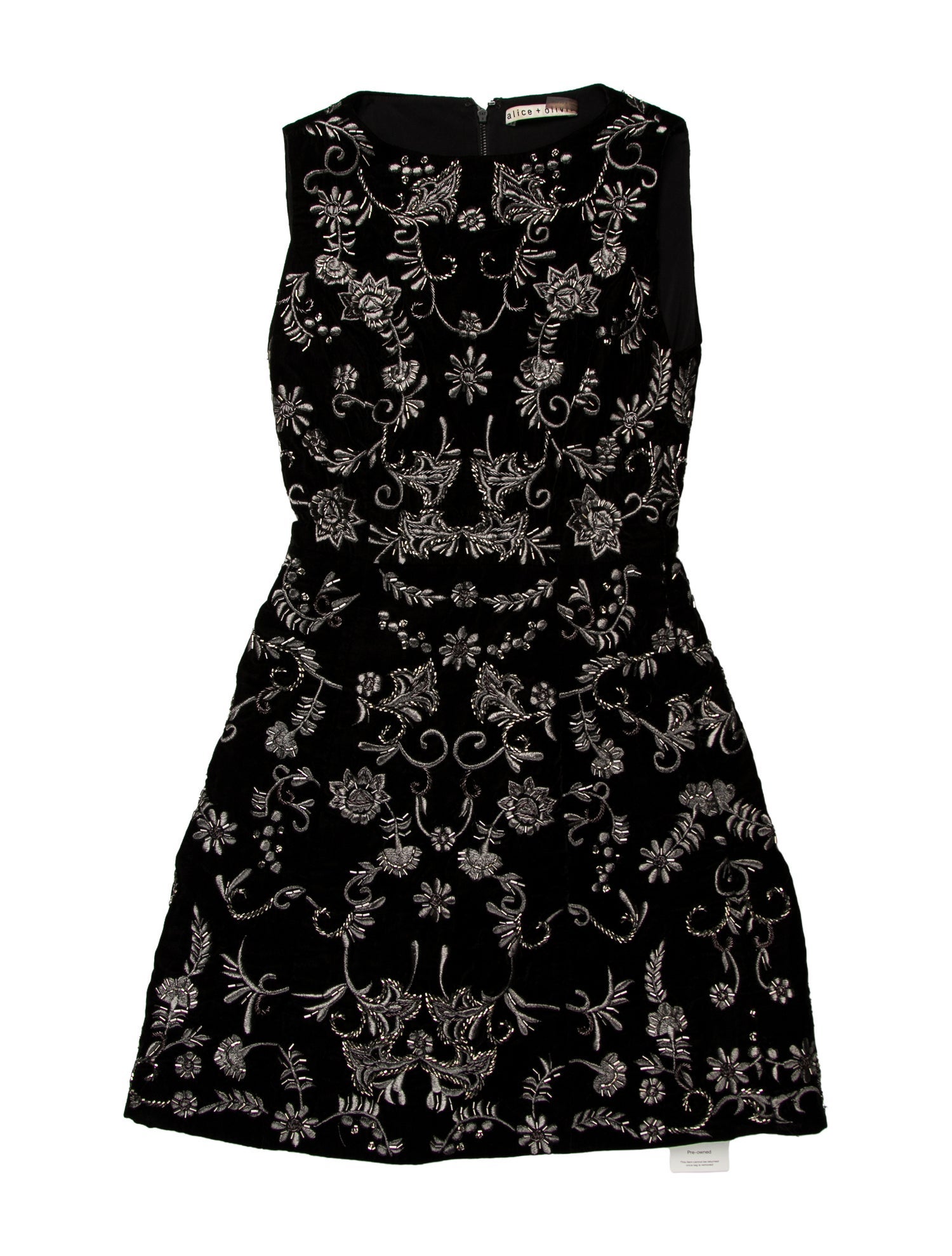 Alice + Olivia Lace Pattern Mini Dress