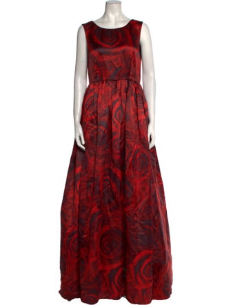 Alice + Olivia Silk Long Dress