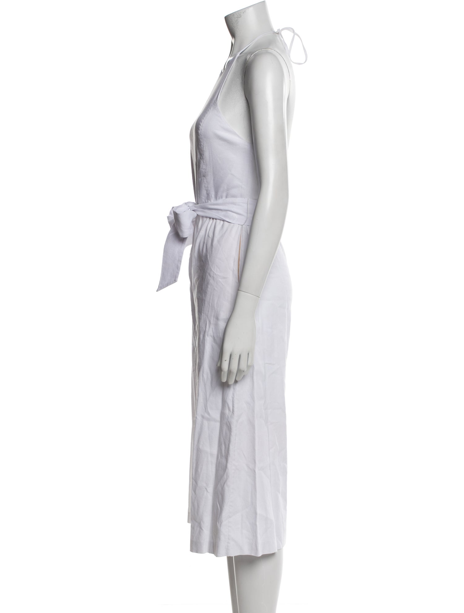 Alice + Olivia Linen Halterneck Jumpsuit