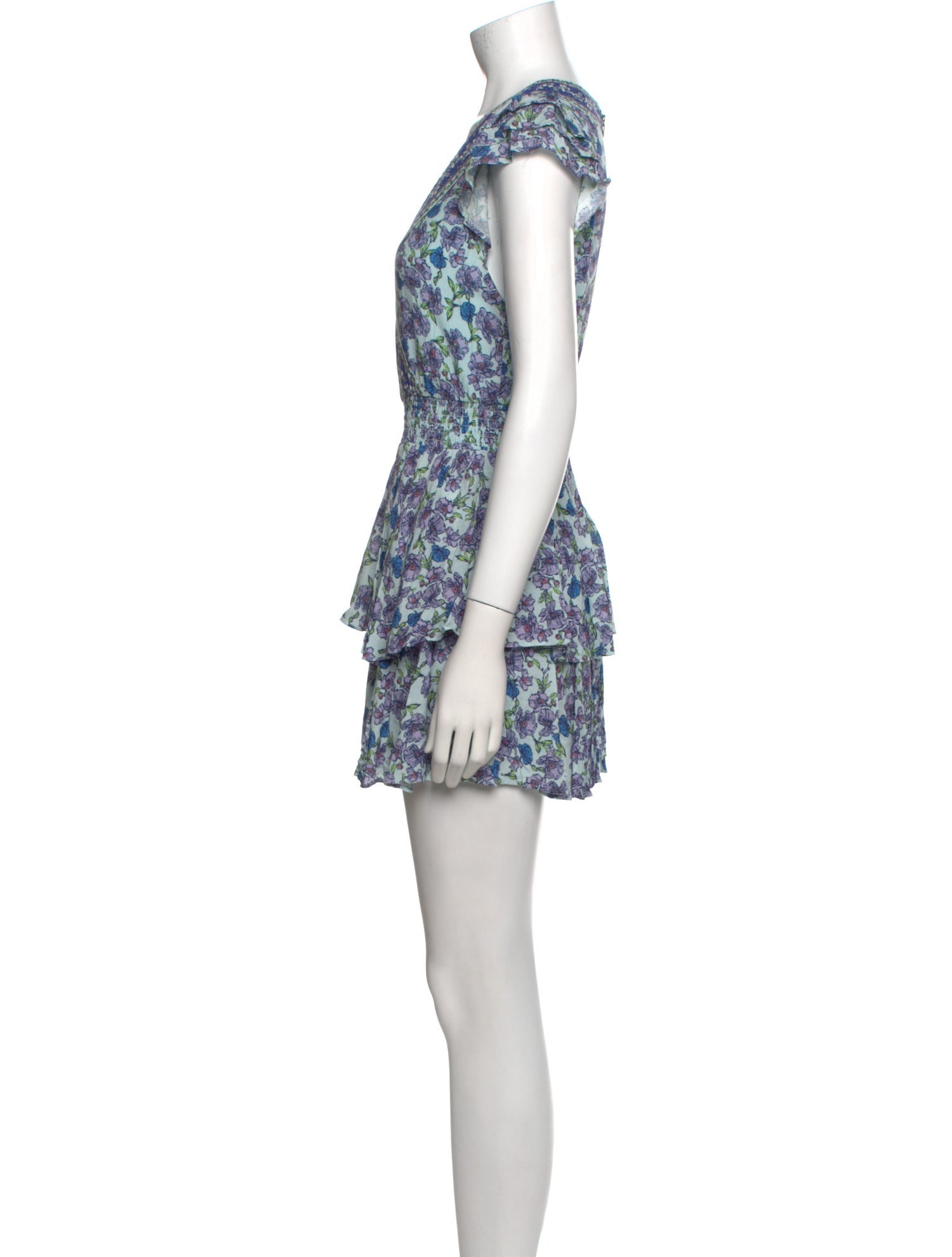 Alice + Olivia Floral Print Mini Dress