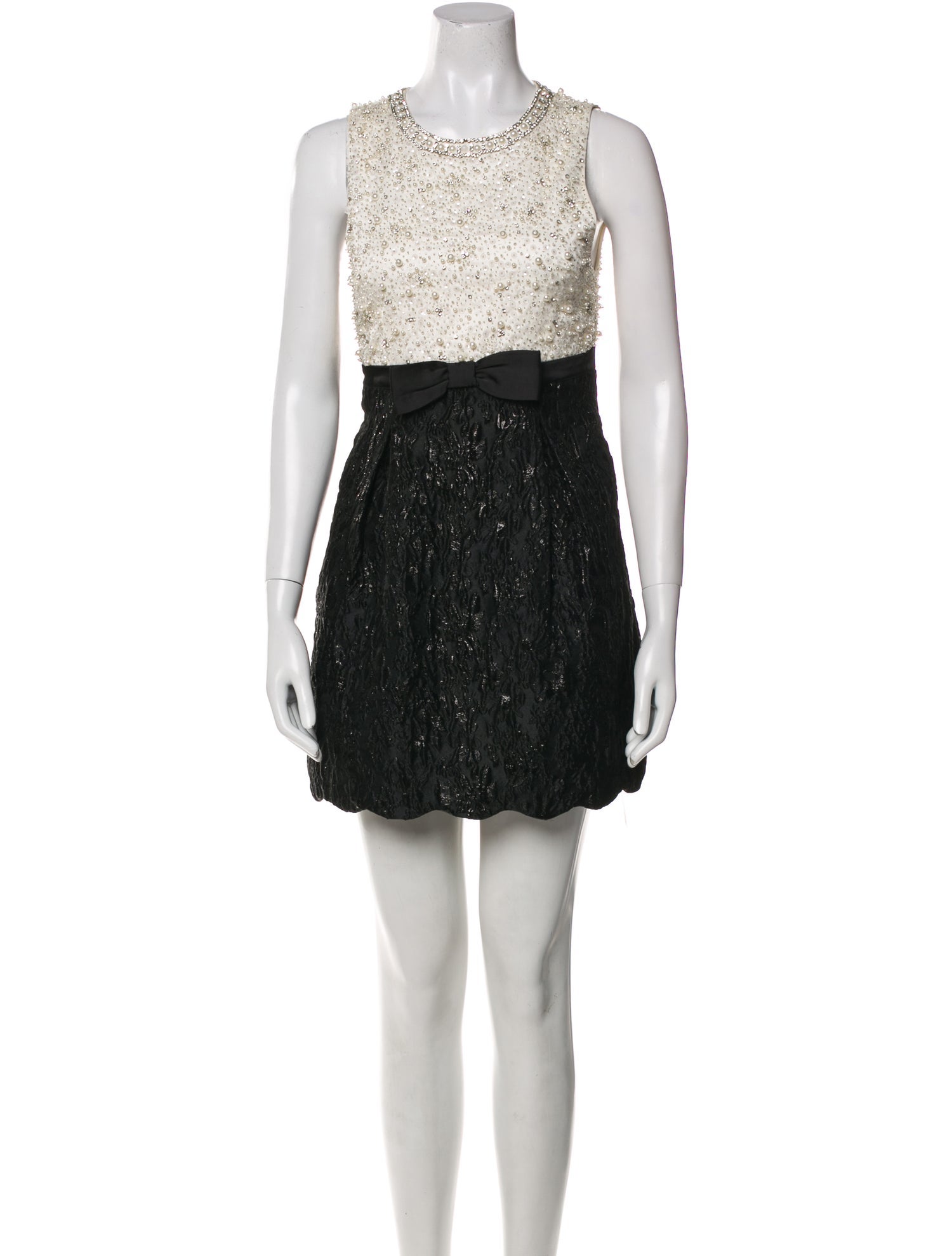 Alice + Olivia Colorblock Pattern Mini Dress