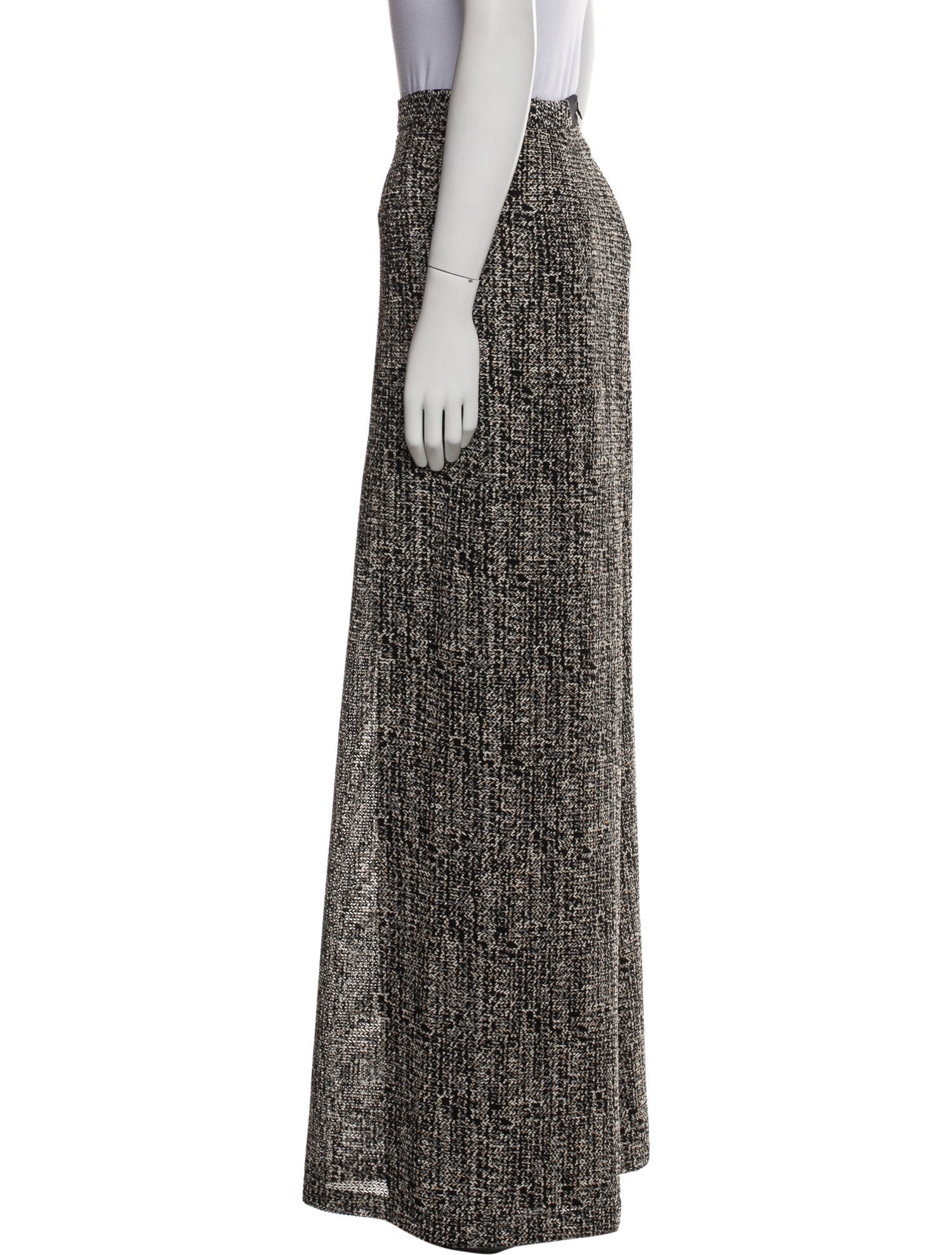 Alice + Olivia Tweed Pattern Wide Leg Pants